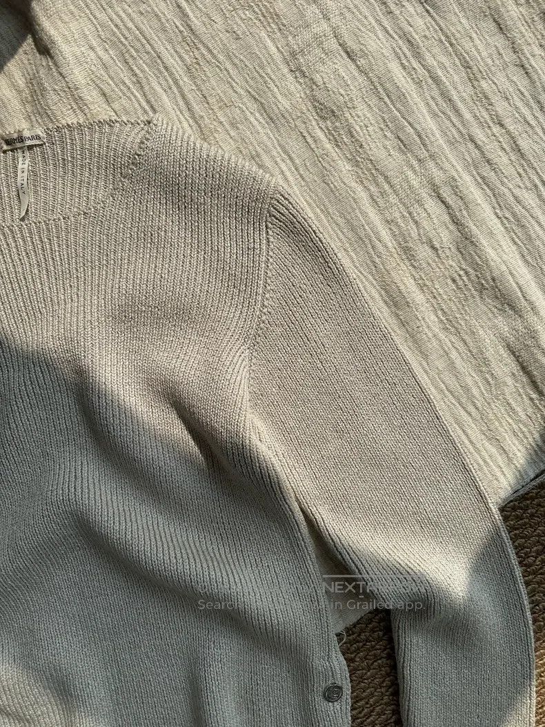 Hermes Hermes Silk Slim Fit Crew Neck Knit Top, Beige Grey Size M / US 6-8 / IT 42-44 - 5 Thumbnail