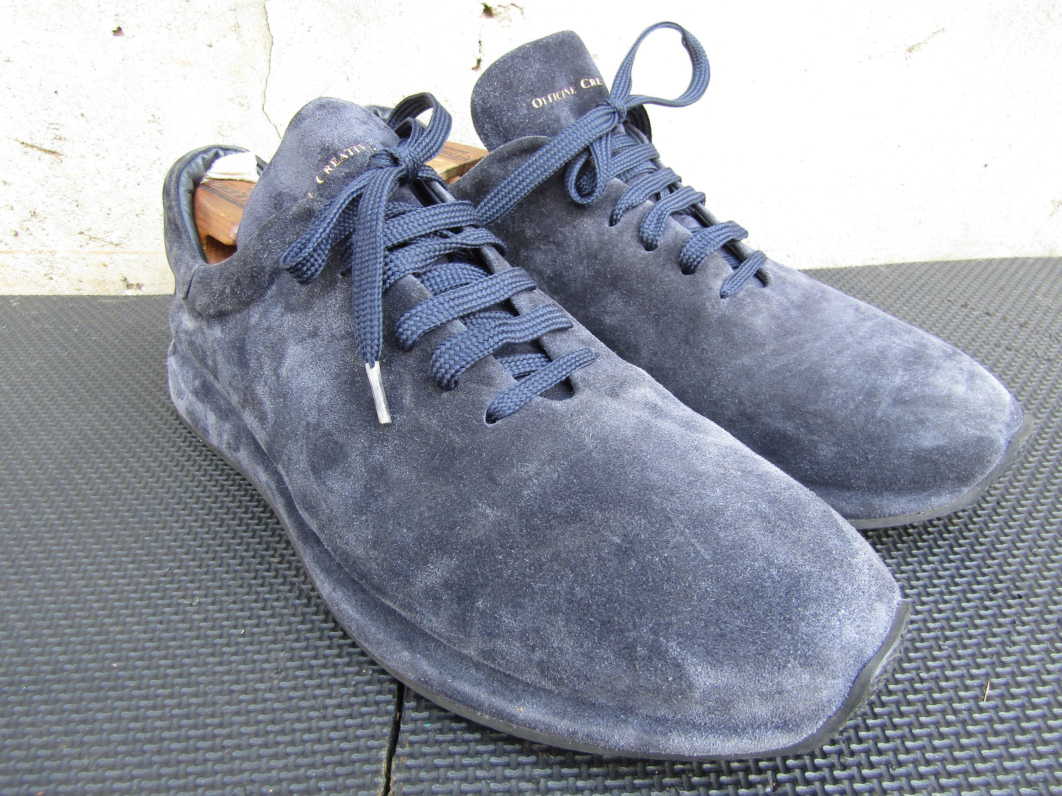 Officine Creative OFFICINE CREATIVE Race Navy Blue Suede Sneakers Size US 10 / EU 43 - 6 Thumbnail