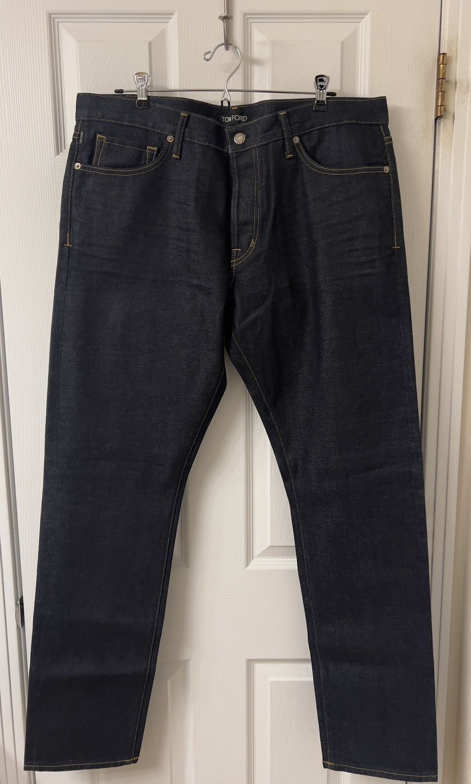 Tom Ford Vintage Tom Ford Selvedge Raw Straight-Leg Jeans 38x34 NWT Size US 38 / EU 54 - 1 Thumbnail