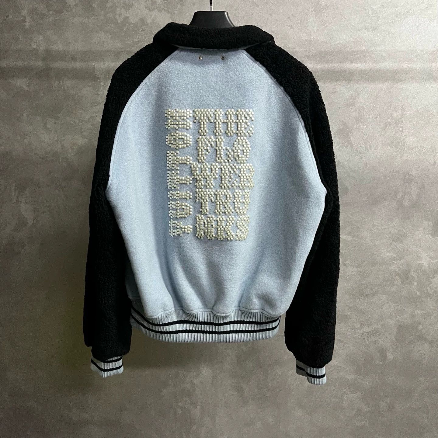 Louis Vuitton Louis Vuitton Blue Logo Stripe Baseball Jacket Size US L / EU 52-54 / 3 - 5 Thumbnail
