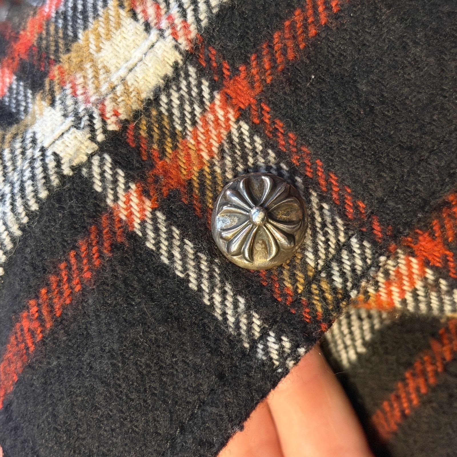 Chrome Hearts Chrome Hearts Flannel Work Dog Shirt Size US XL / EU 56 / 4 - 4 Thumbnail