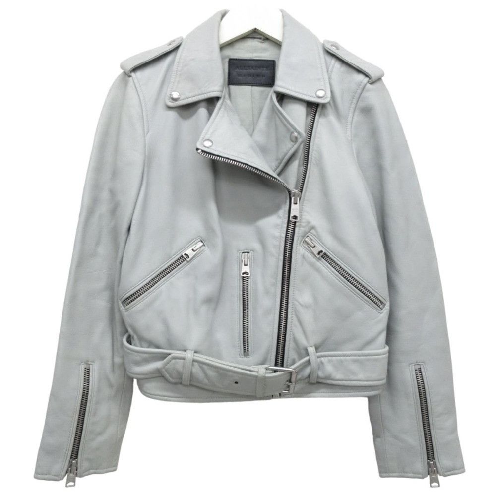 Other All Saints Balfern Leather Biker Jacket Leather Outerwear DUTY FREE for USA