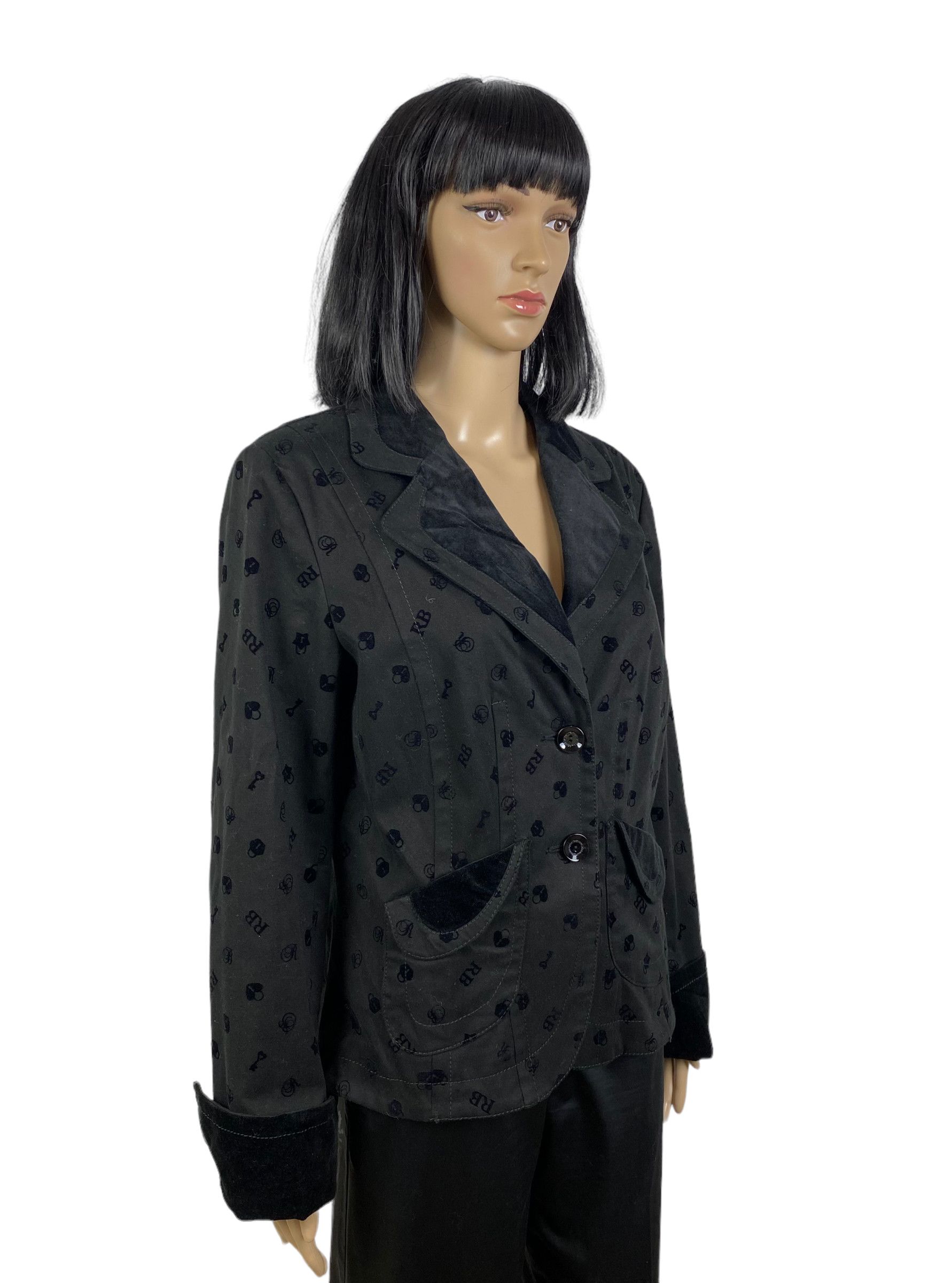 Other Roccobarocco Italy Monogrammed Blazer Size US 12 Size XL / US 12-14 / IT 48-50 - 2 Thumbnail