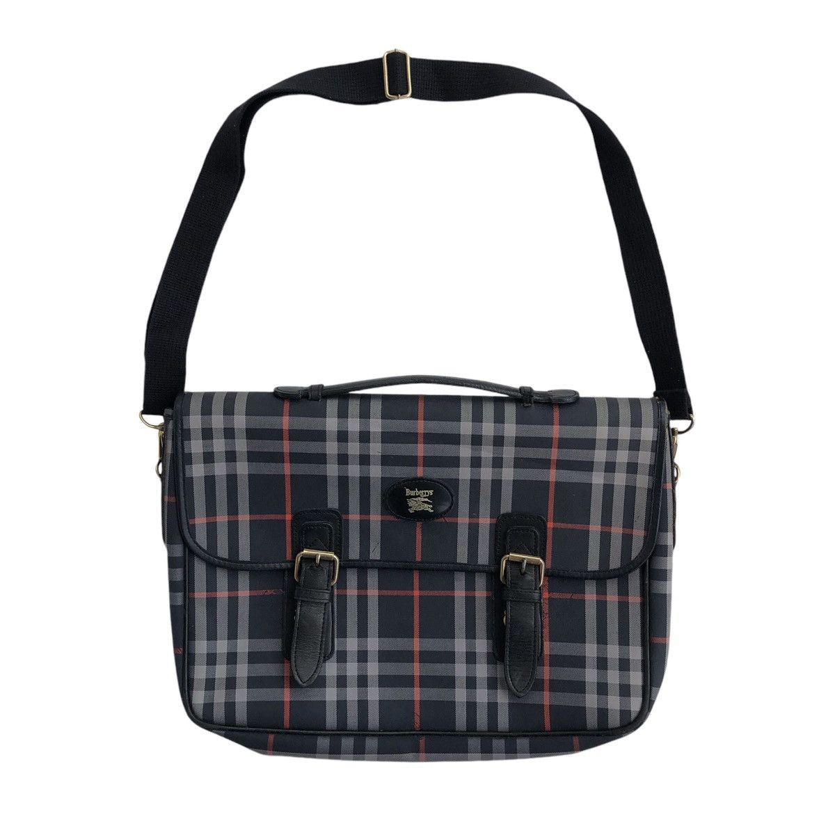 Burberry Burberrys Checked Novacheck Documents Bag Size ONE SIZE - 3 Thumbnail
