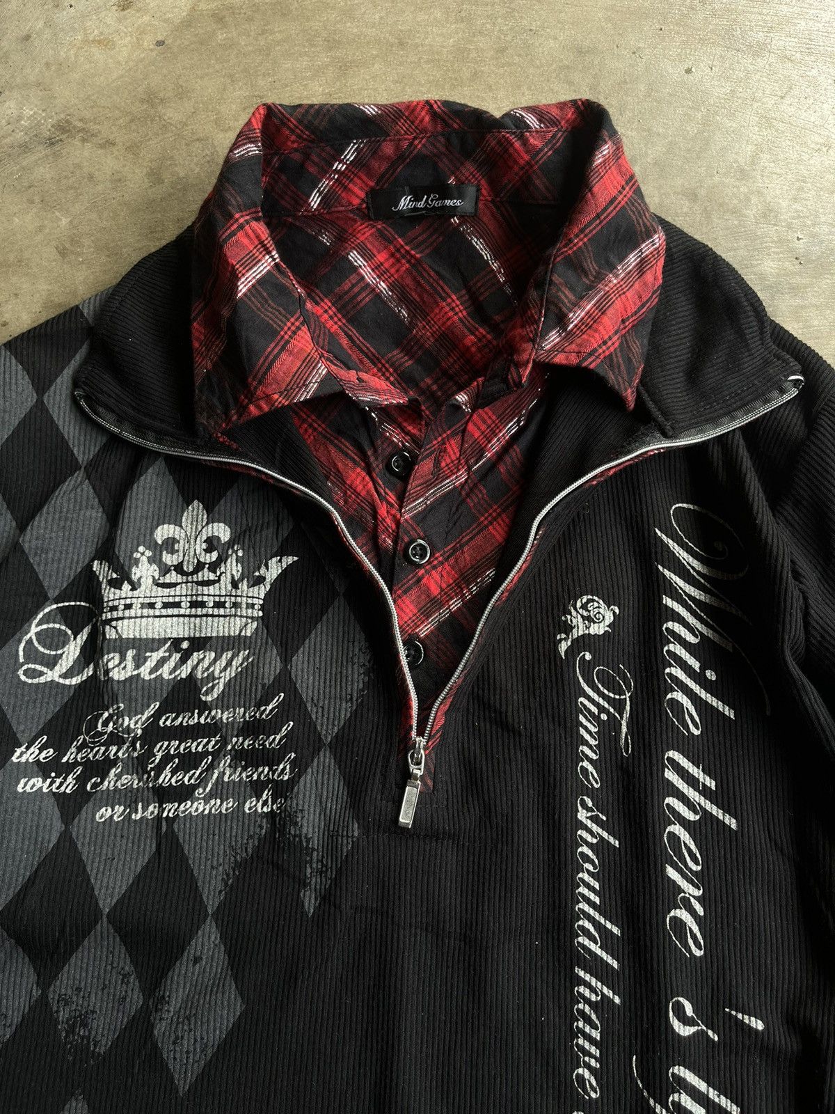 If Six Was Nine 2000s Japanese Double Layer Poem Gothic Seditionaries Punk Size US L / EU 52-54 / 3 - 4 Thumbnail
