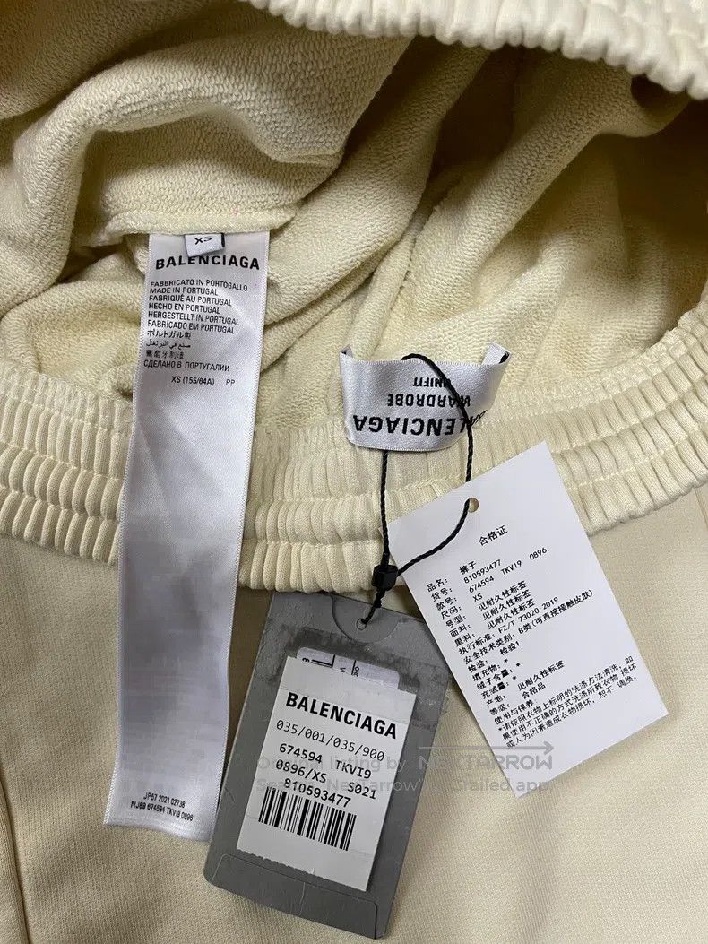 Balenciaga Balenciaga size XS Classic Coke Logo Light Beige Trousers Size US 27 - 4 Thumbnail