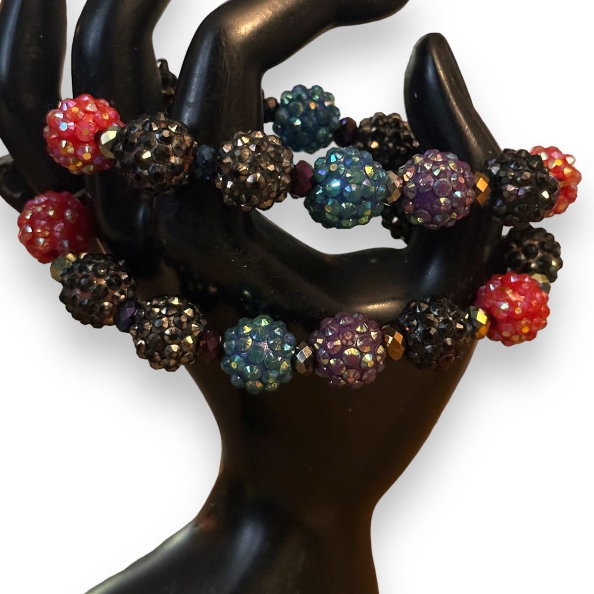 Other Multicolor sparkly studded bead stretch bracelets Size ONE SIZE - 2 Thumbnail