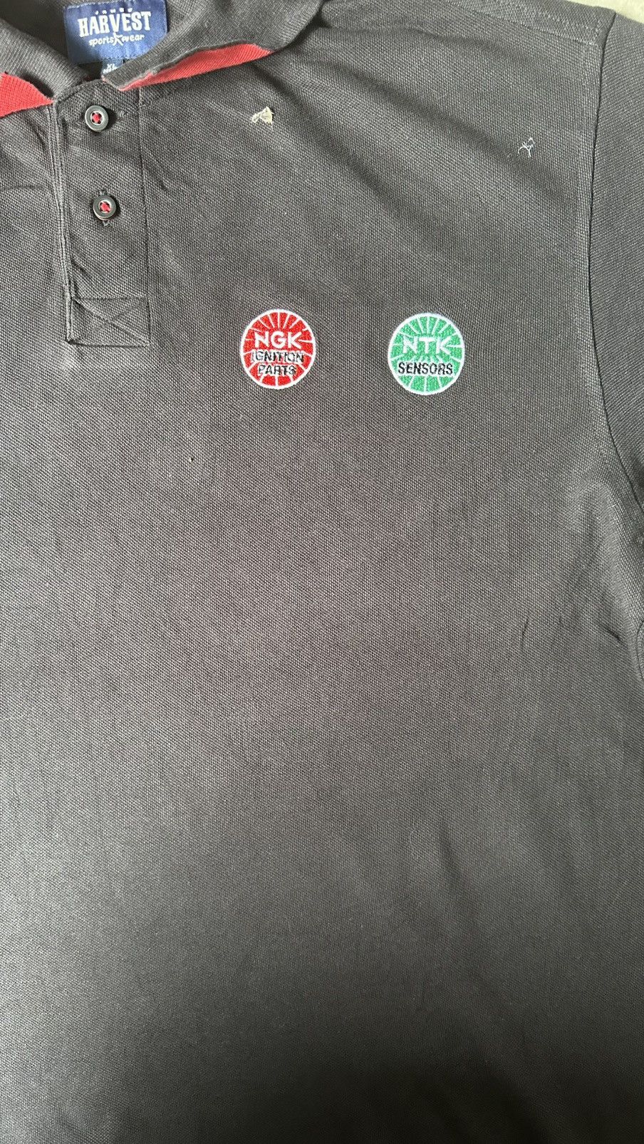 Vintage JAMES HARVEST NGK IGNTIION PARTS POLO TEE Size US XL / EU 56 / 4 - 2 Thumbnail