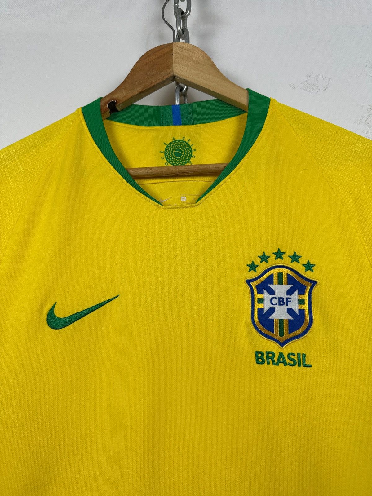 Nike 2018 Nike Brazil National Team Home Soccer Jersey Size US M / EU 48-50 / 2 - 6 Thumbnail