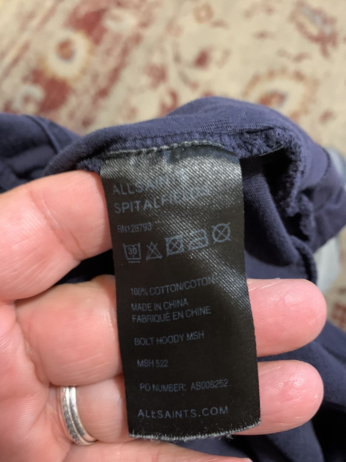 Allsaints Bolt Hoody MSH Size US XS / EU 42 / 0 - 11 Thumbnail