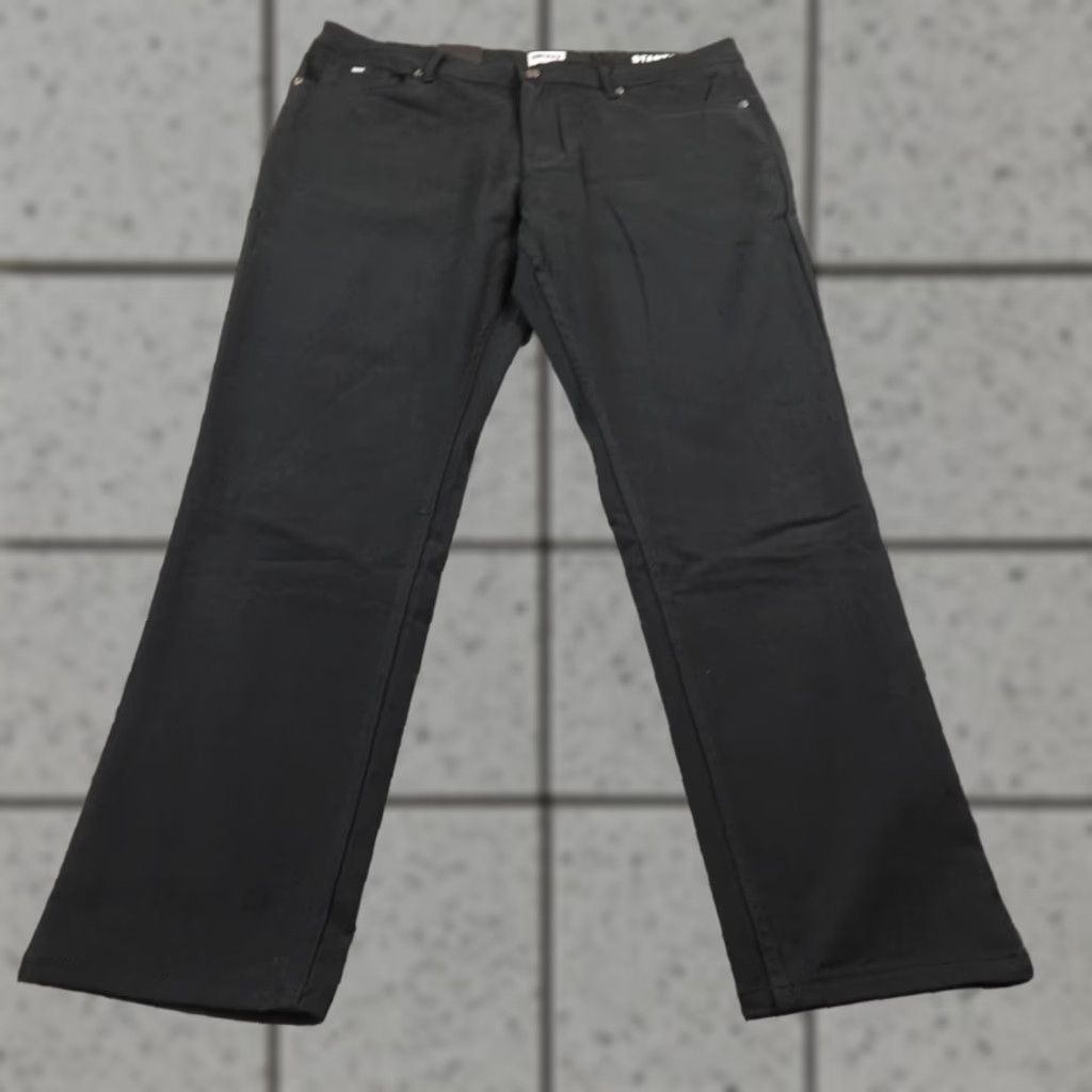 DKNY DKNY Pants Slim Straight Black 36x29 5-Pocket Stretch Chino Mens Modern Wear Size US 36 / EU 52 - 1 Thumbnail