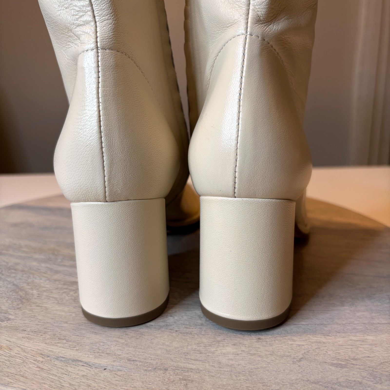 aeyde Aeyde Andrea Cream Leather Ankle Boots New Nordstrom US 7 Size US 7 / IT 37 - 8 Thumbnail