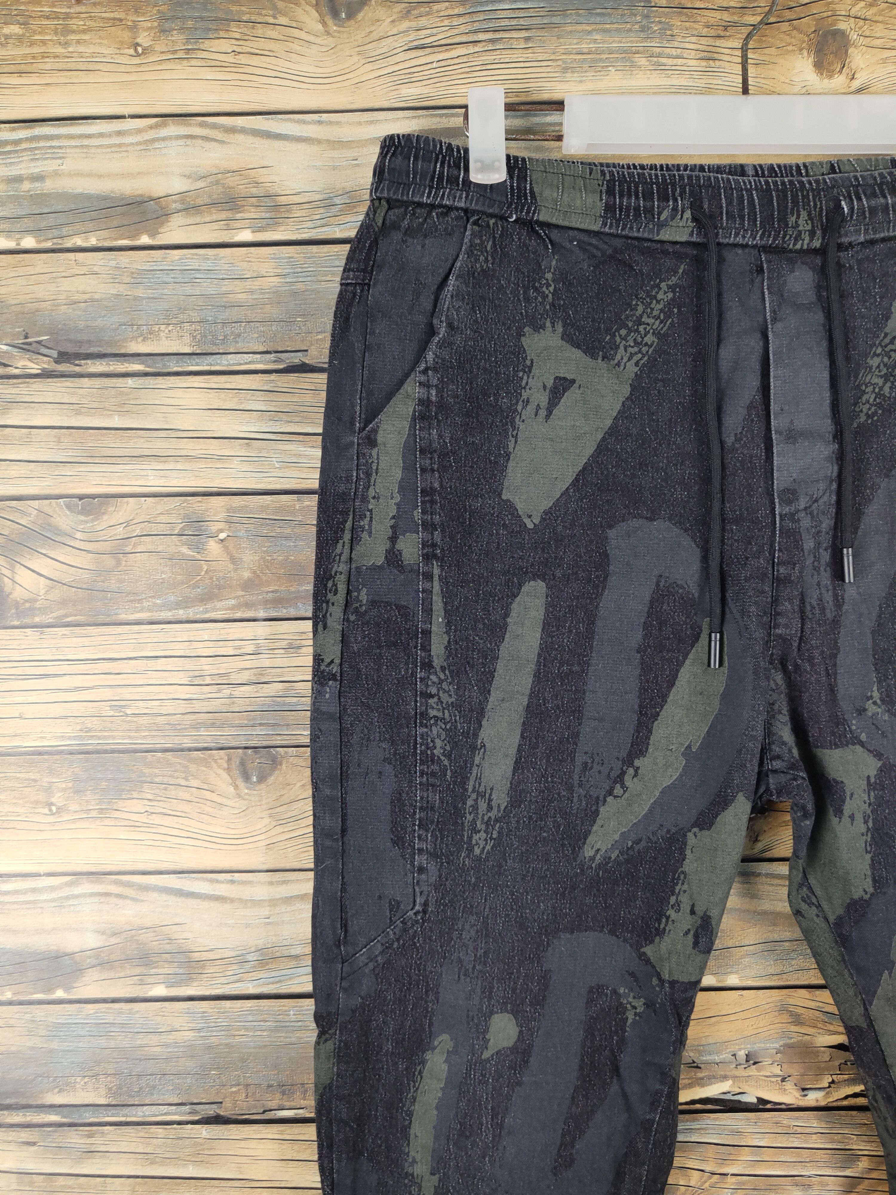 Japanese Brand Japan camo Black Multipocket Jogger Pants #W2095 Size US 33 - 3 Thumbnail