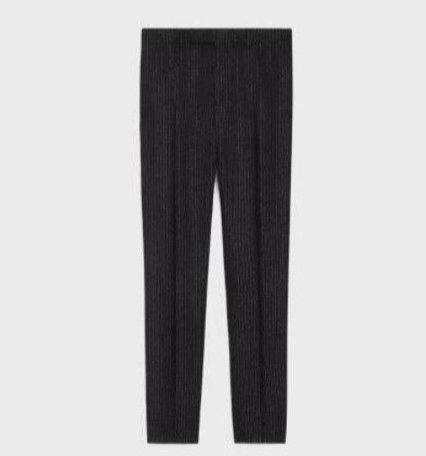 Celine o1bcso1str0126 2P96A408Z Casual Pant in Noir/Argent Size US 36 / EU 52 - 1 Preview