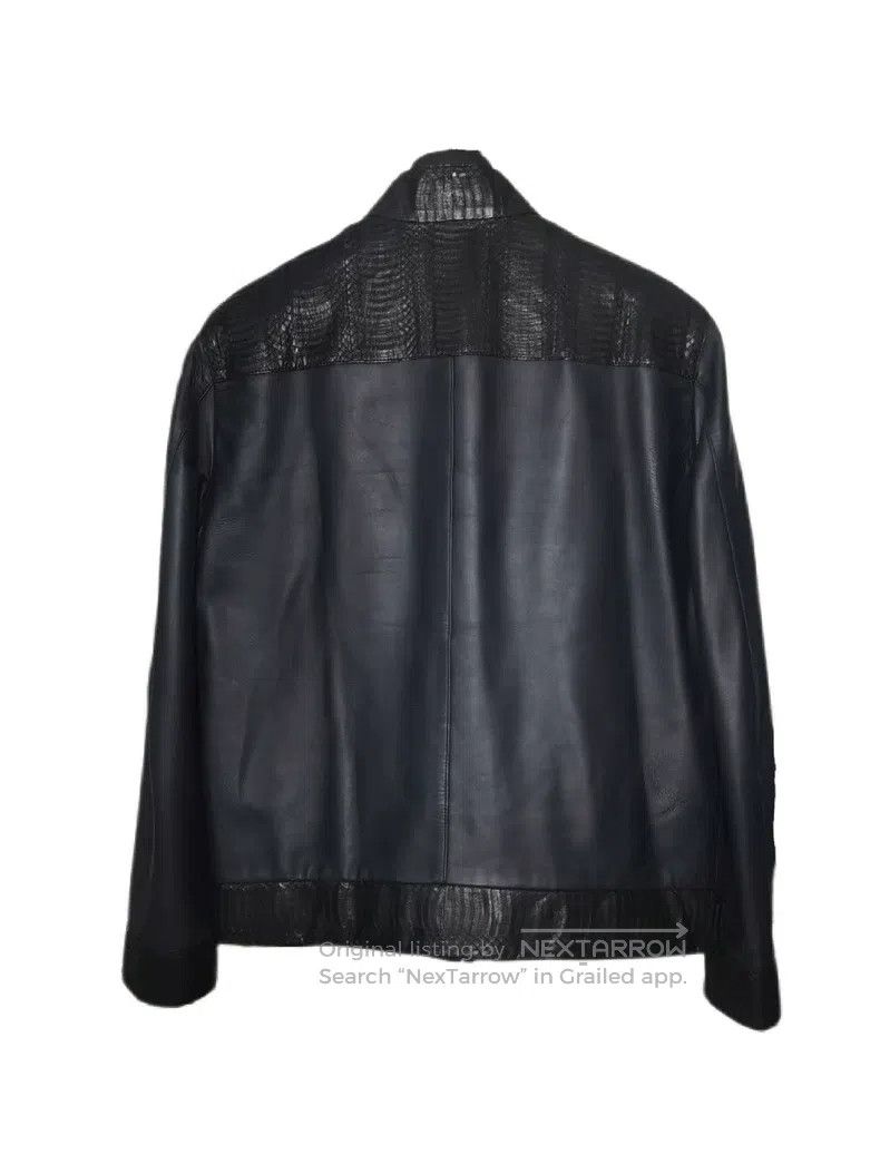 Brioni Brioni Snake skin patchwork leather jacket Size US L / EU 52-54 / 3 - 3 Thumbnail