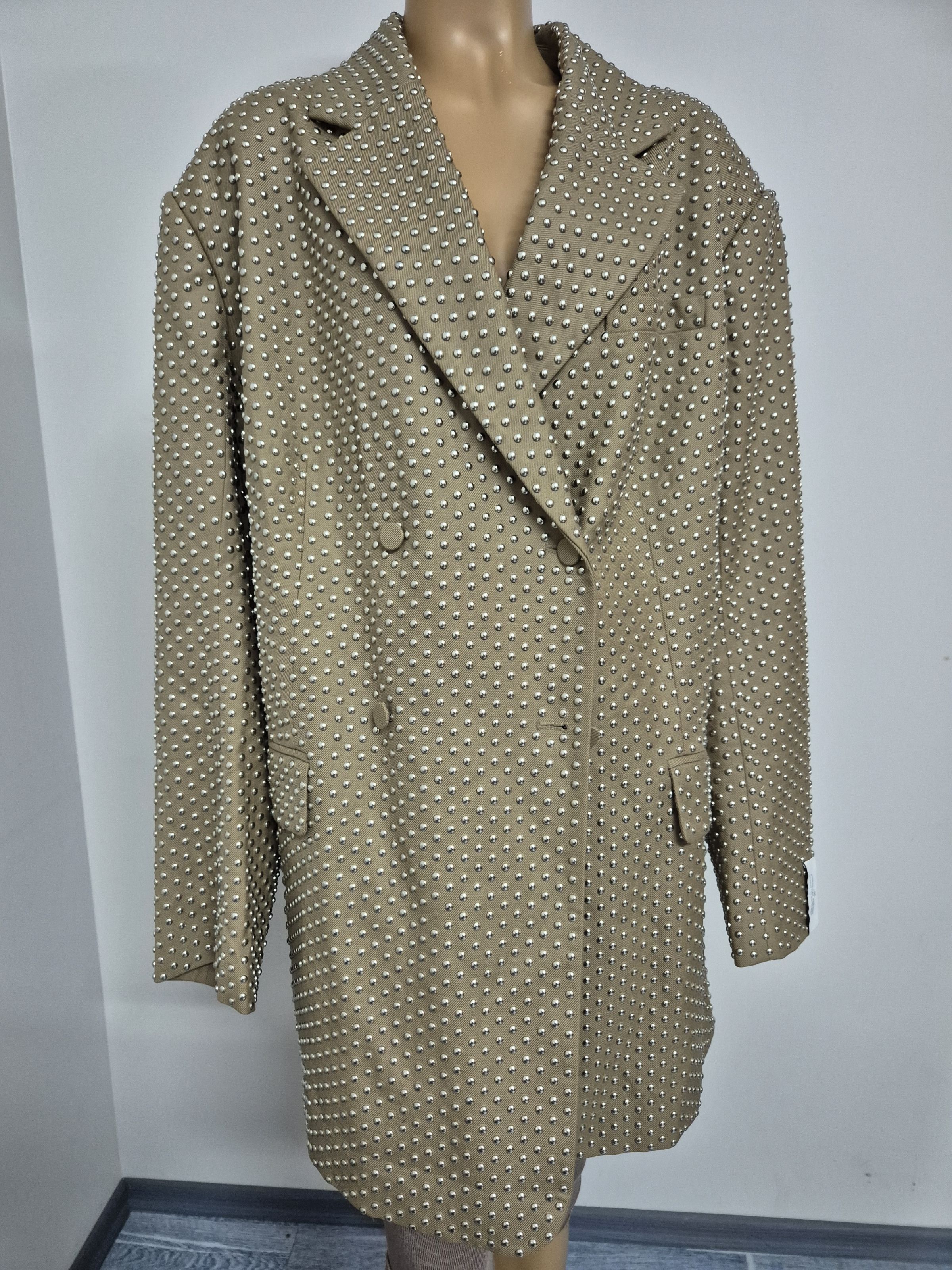 H&M × rokh Rokh + H&M studded blazer jacket without belt Size XXL / US 16-18 / IT 52-54 - 5 Thumbnail