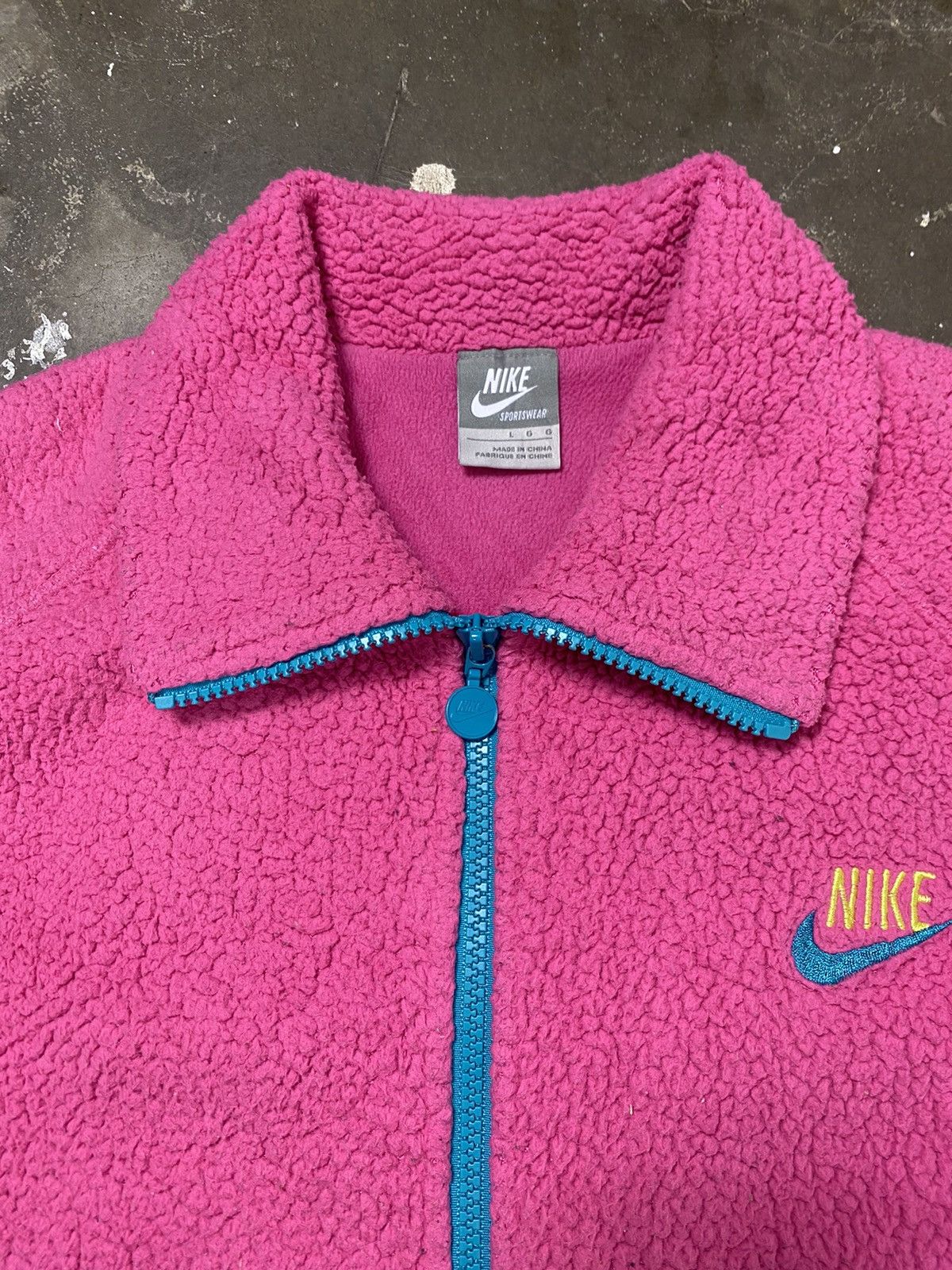 Nike × Vintage A10 Rare - Vintage Nike Zipper Fleece Jacket Size M / US 6-8 / IT 42-44 - 9 Thumbnail