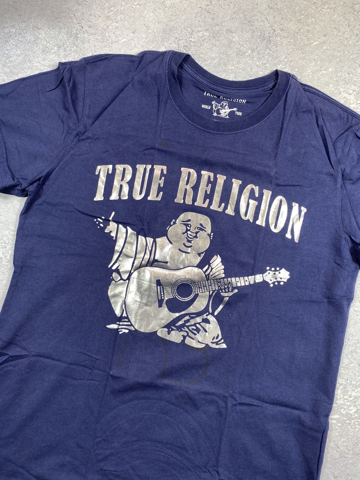 Japanese Brand × True Religion True Religion Men’s Blue T-shirt With Big Centre Logo Size US M / EU 48-50 / 2 - 3 Thumbnail