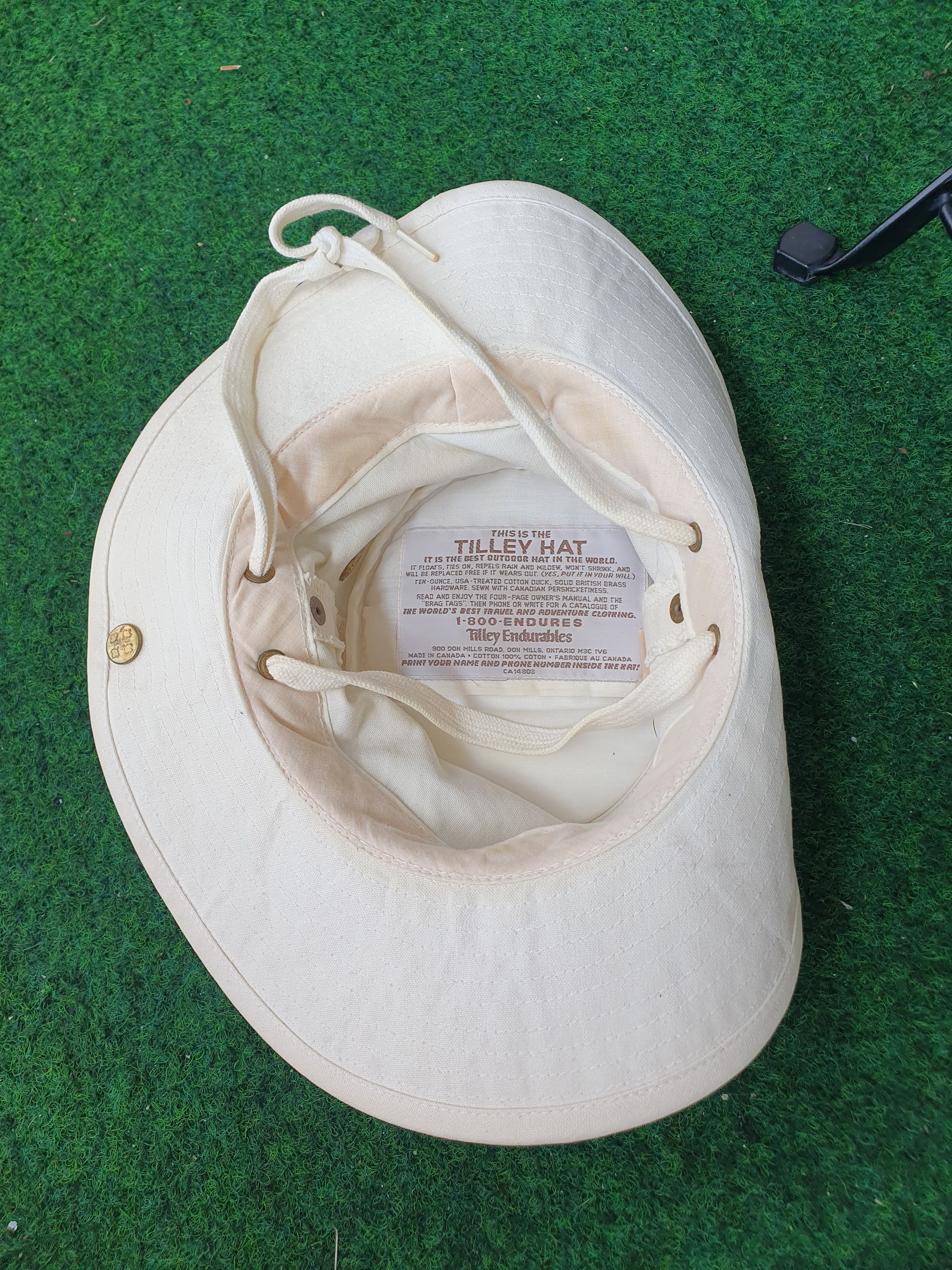 Tilley × Vintage Tilley Hat Vtg Safari T3 Duck Canvas Hat sz 6 7/8-55.5cm Size ONE SIZE - 10 Thumbnail