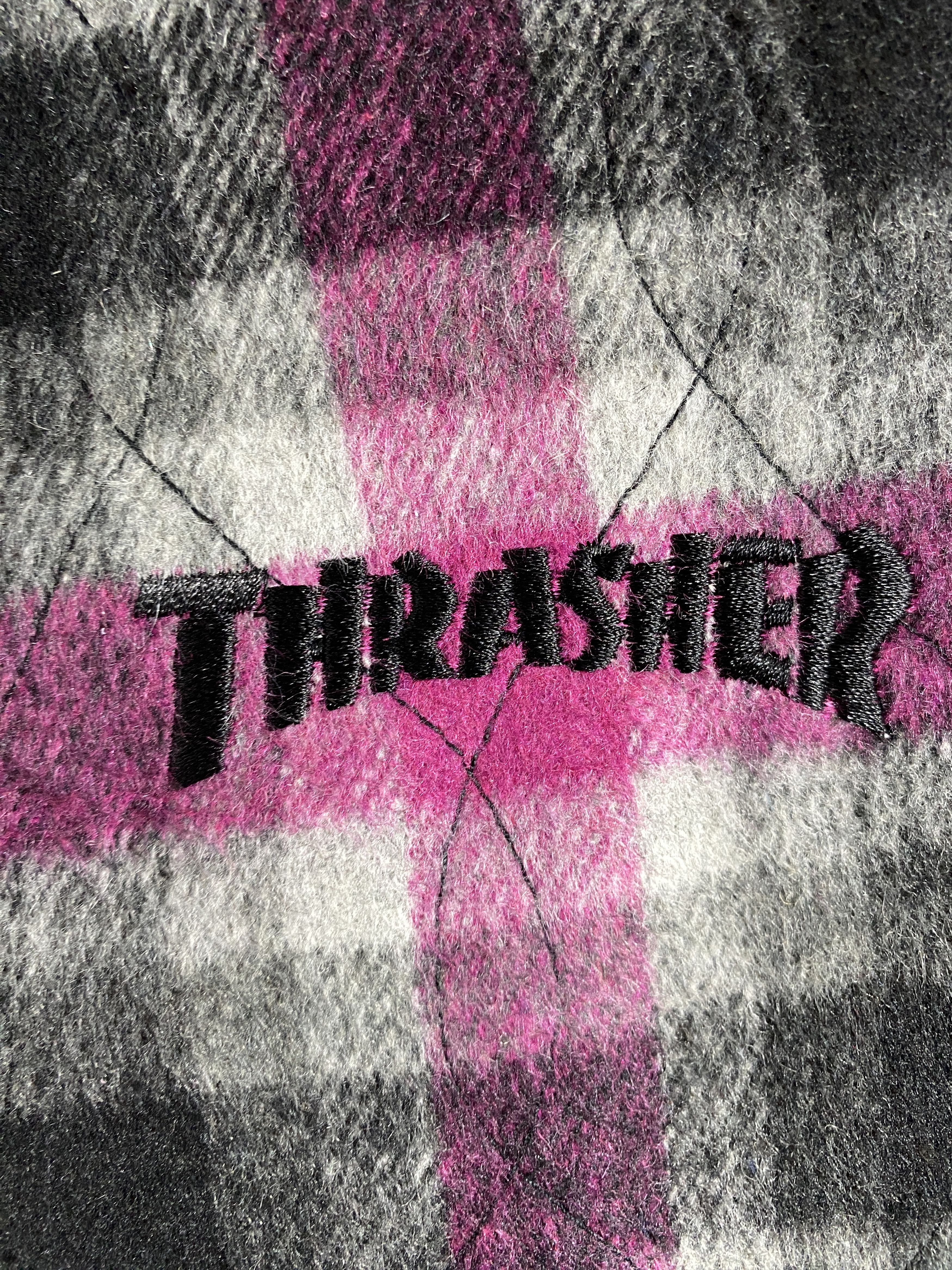 Thrasher × Vintage Vintage Thrasher Products Hoodie Flannel Jacket Size M / US 6-8 / IT 42-44 - 3 Thumbnail