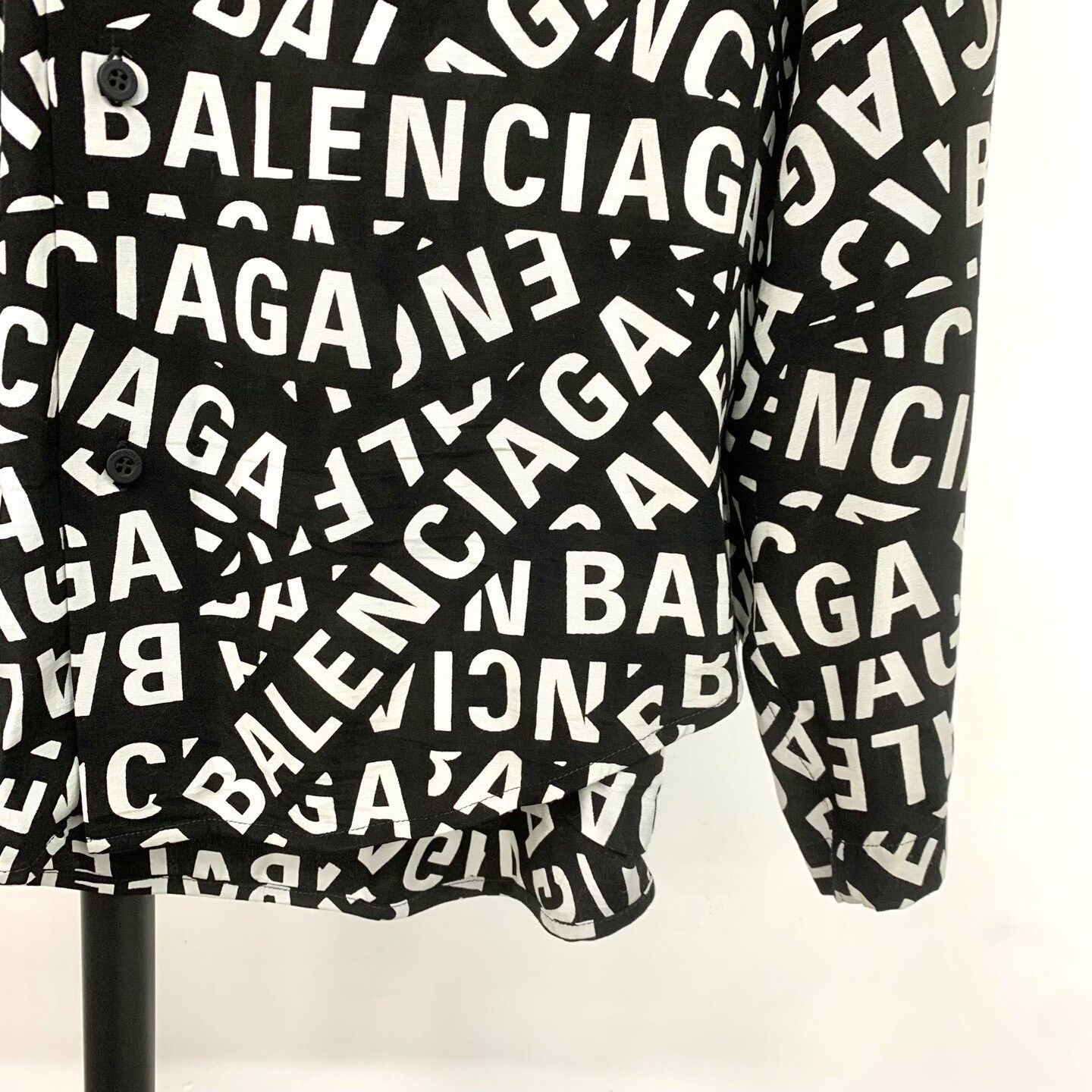Balenciaga balenciaga logo print long sleeve shirt Size US L / EU 52-54 / 3 - 5 Thumbnail