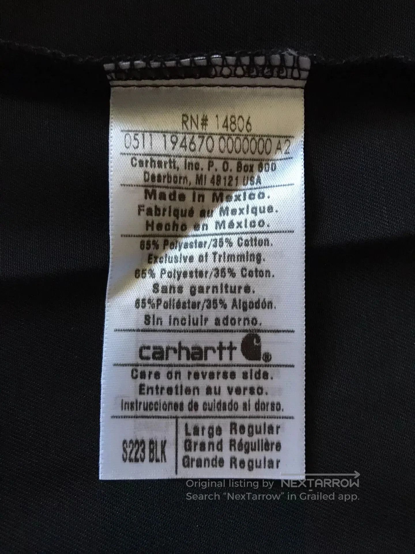 Carhartt Carhartt Original Fit Short Sleeve Shirt. Size US L / EU 52-54 / 3 - 9 Thumbnail