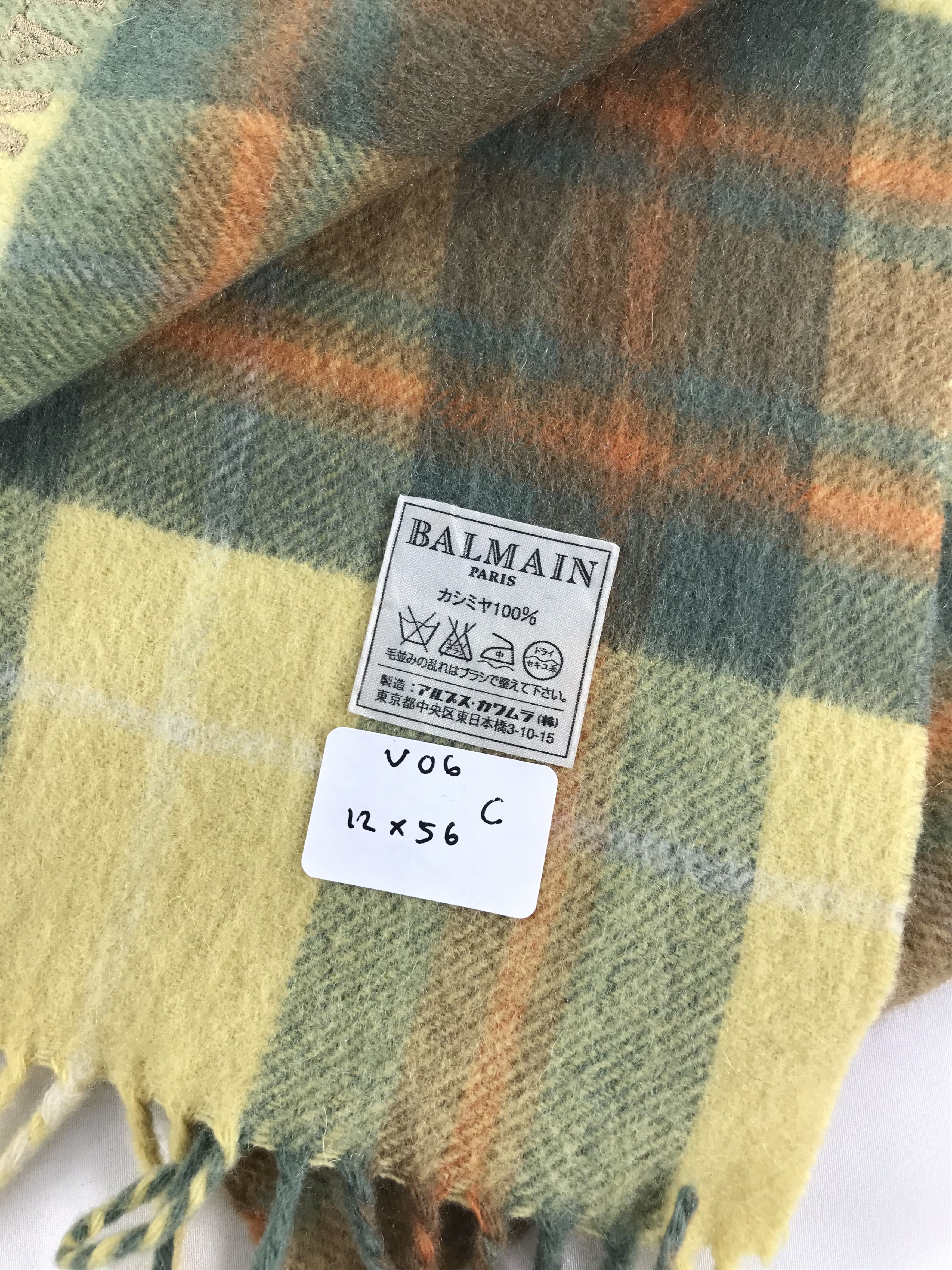 Pierre Balmain Balmain Cashmere Scarf Muffler V06 Size ONE SIZE - 7 Thumbnail
