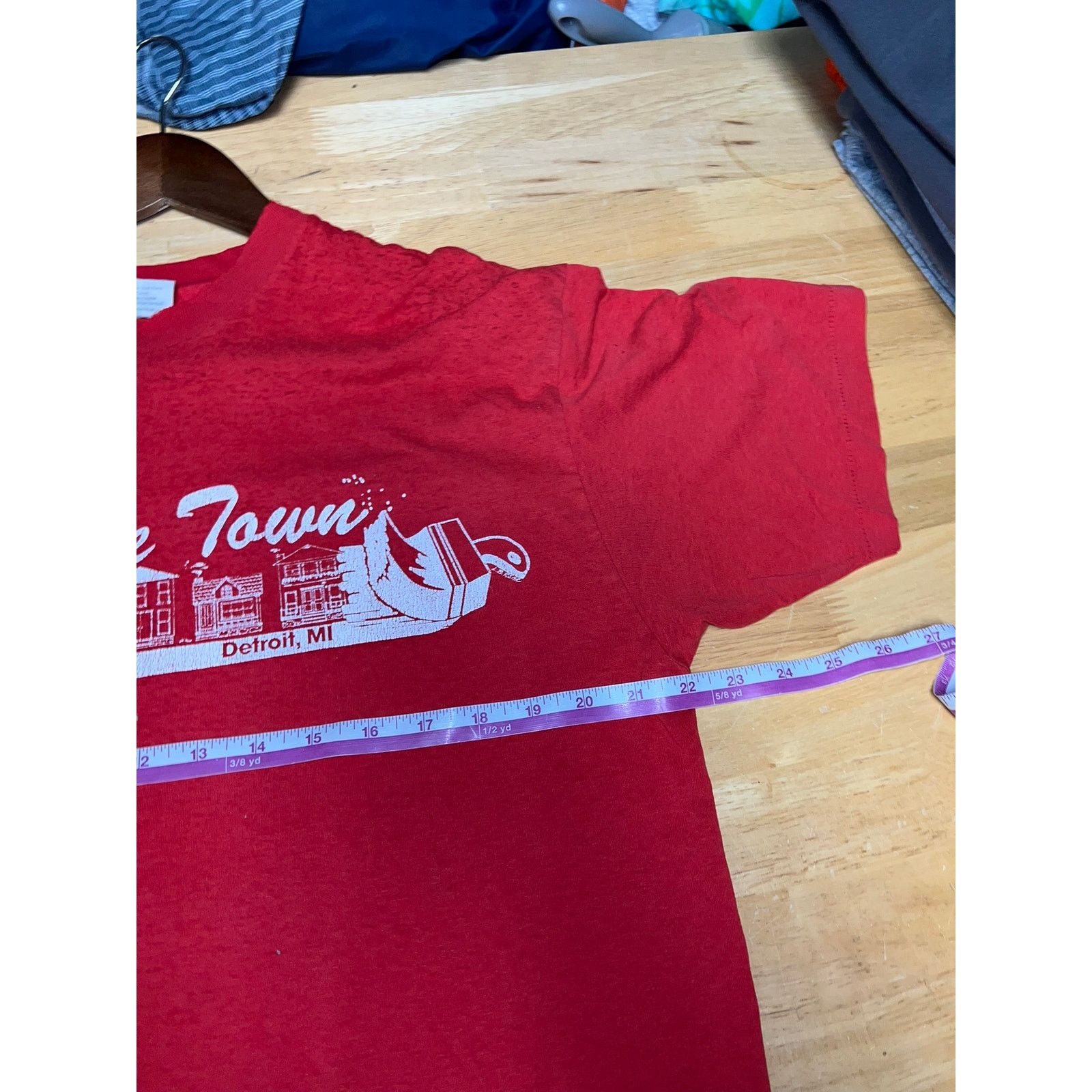 Vintage Vintage Detroit Shirt Paint The Town August 18 Tee Worn XL Size US XL / EU 56 / 4 - 11 Thumbnail