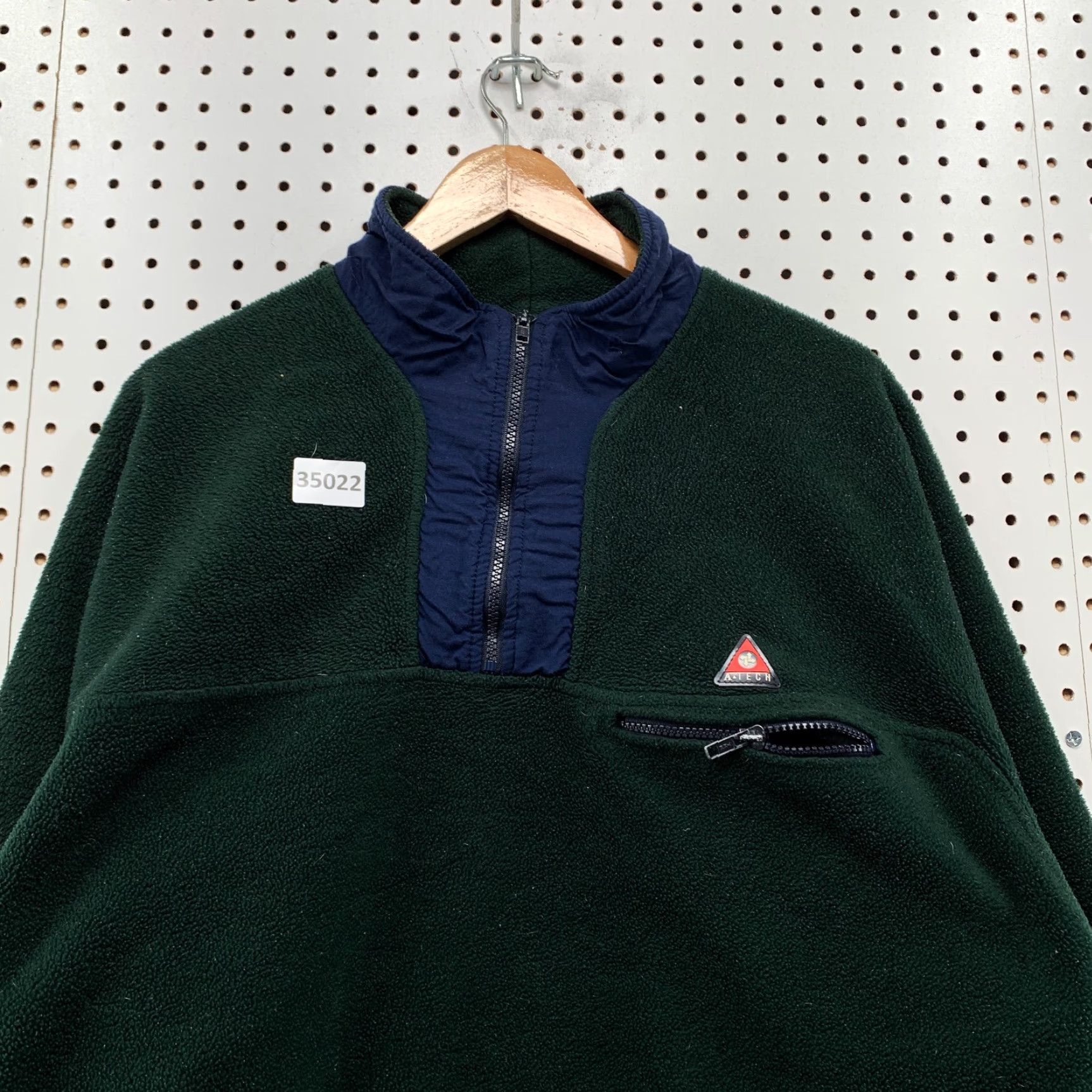 Abercrombie & Fitch VINTAGE Abercrombie & Fitch Jacket Pullover Fleece 1/4 Zip Mens Large Green 24x26 Winter, Spring, Fall Mens Size US L / EU 52-54 / 3 - 6 Thumbnail