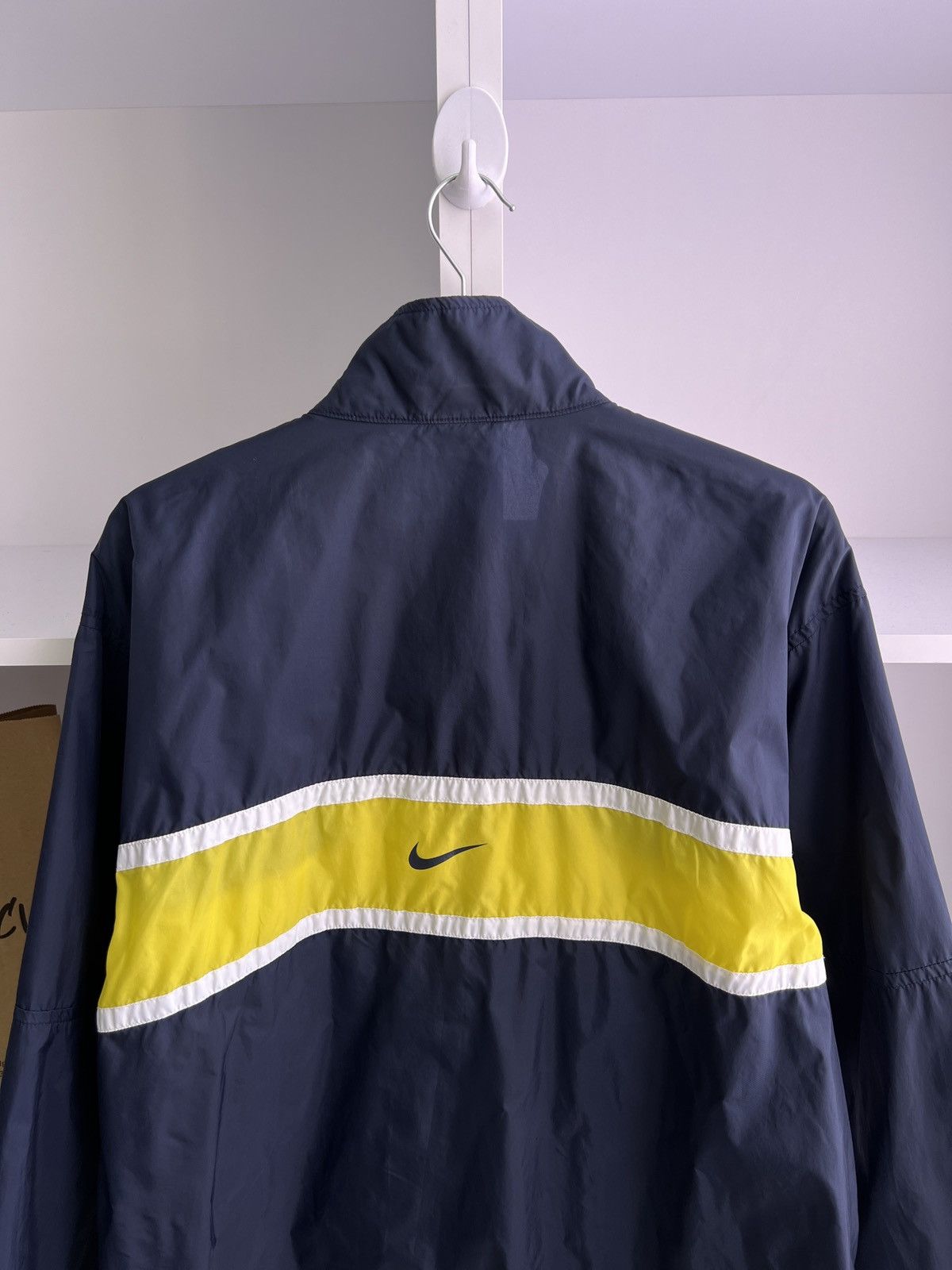 Nike × Vintage Vintage Nike swoosh track jacket drill streetwear y2k Size US M / EU 48-50 / 2 - 12 Thumbnail