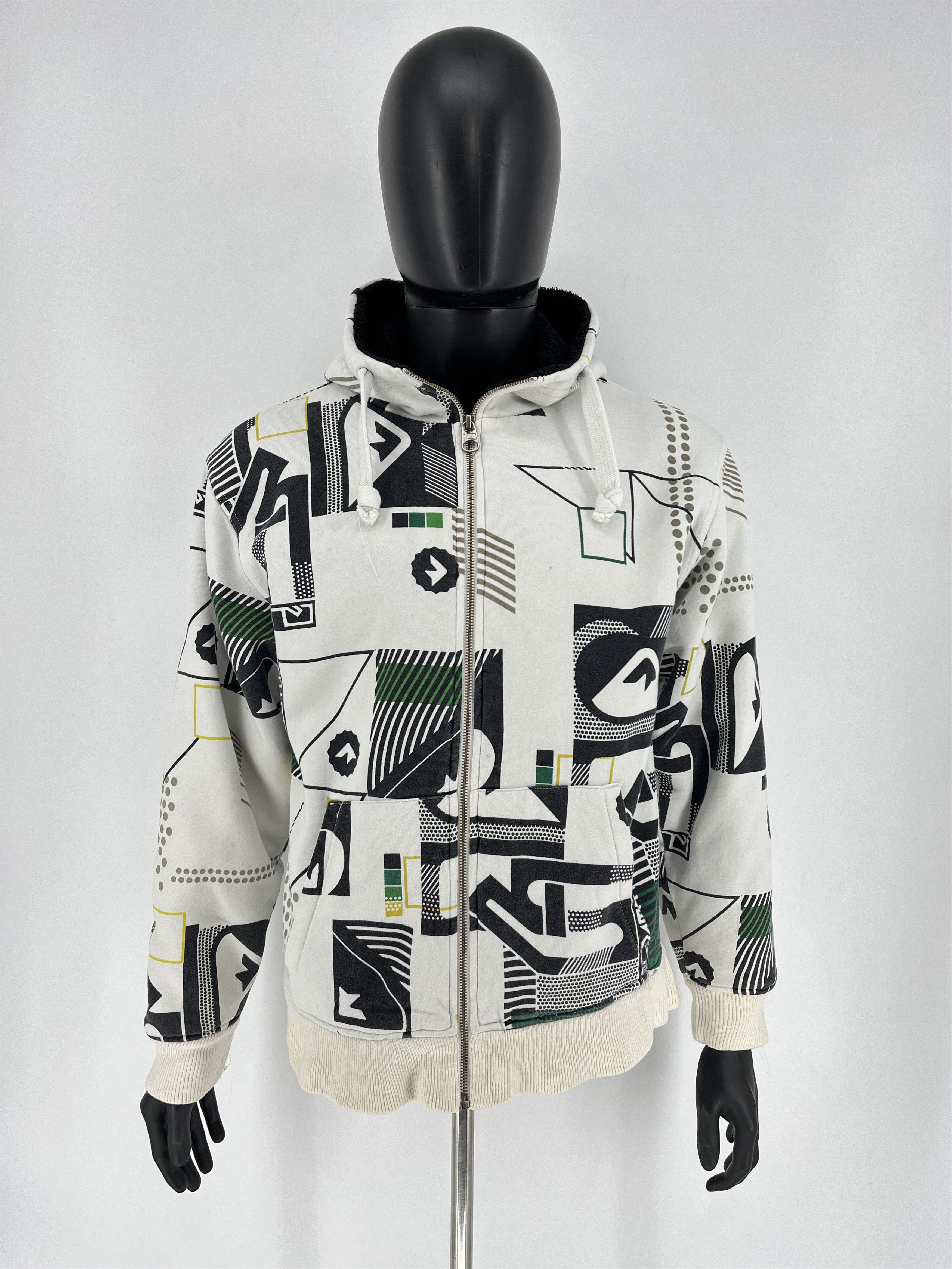 Japanese Brand × Quiksilver Quiksilver Sherpa Lined Zip Hoodie Adult Medium Size US M / EU 48-50 / 2 - 2 Thumbnail