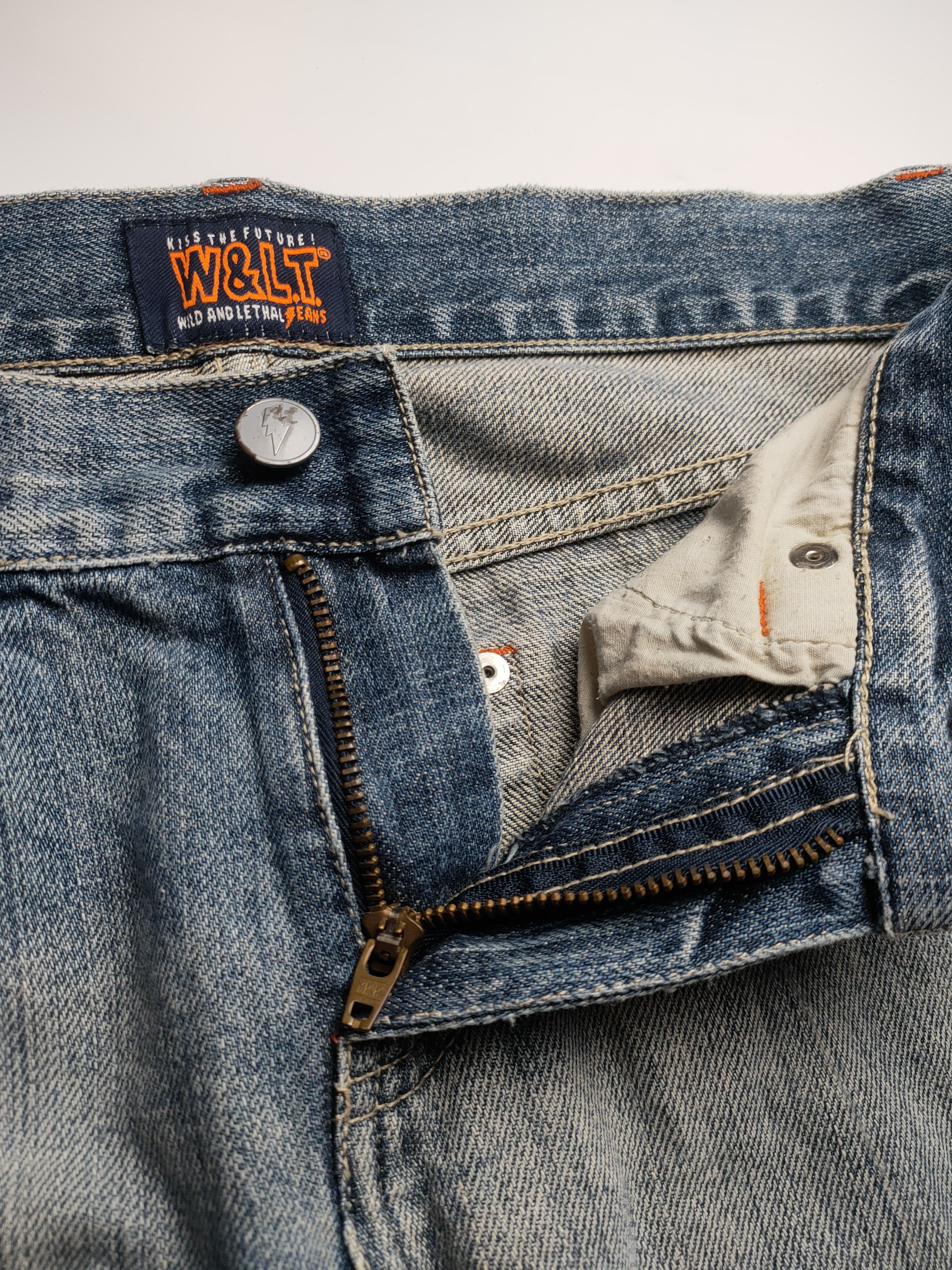 W&LT × Walter Van Beirendonck Vintage W&LT Flared Denim Jeans Size 30" / US 8 / IT 44 - 8 Thumbnail