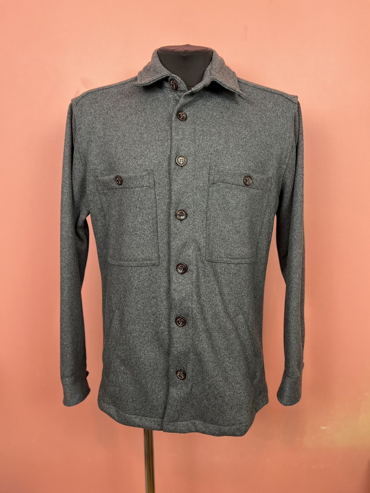 Percival Percival overshirt wool jacket streetwear hype casual Size US L / EU 52-54 / 3 - 1 Thumbnail