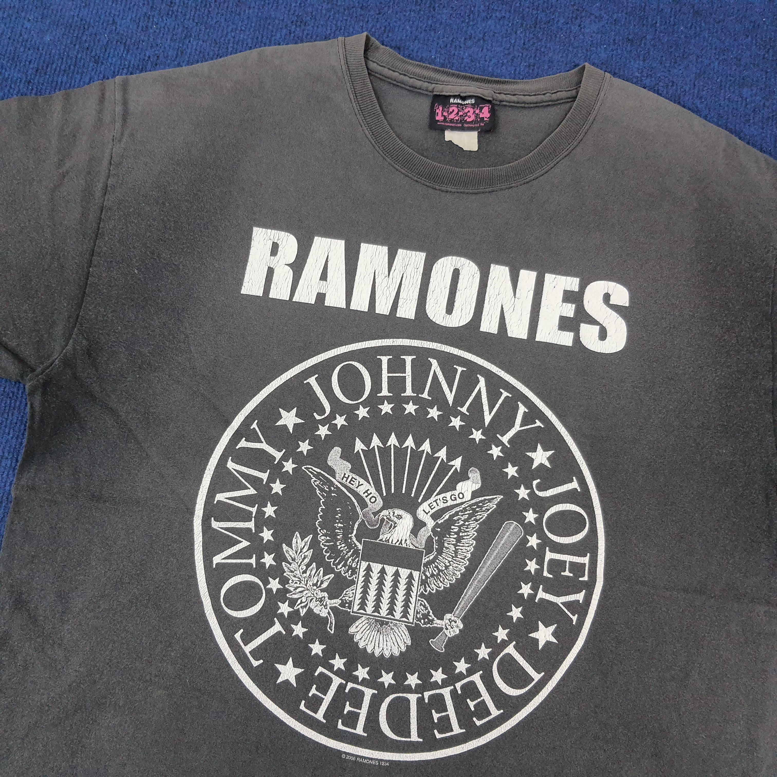 Band Tees × Vintage Vintage Ramones 1234 Rock Band Tshirt Size US L / EU 52-54 / 3 - 2 Thumbnail