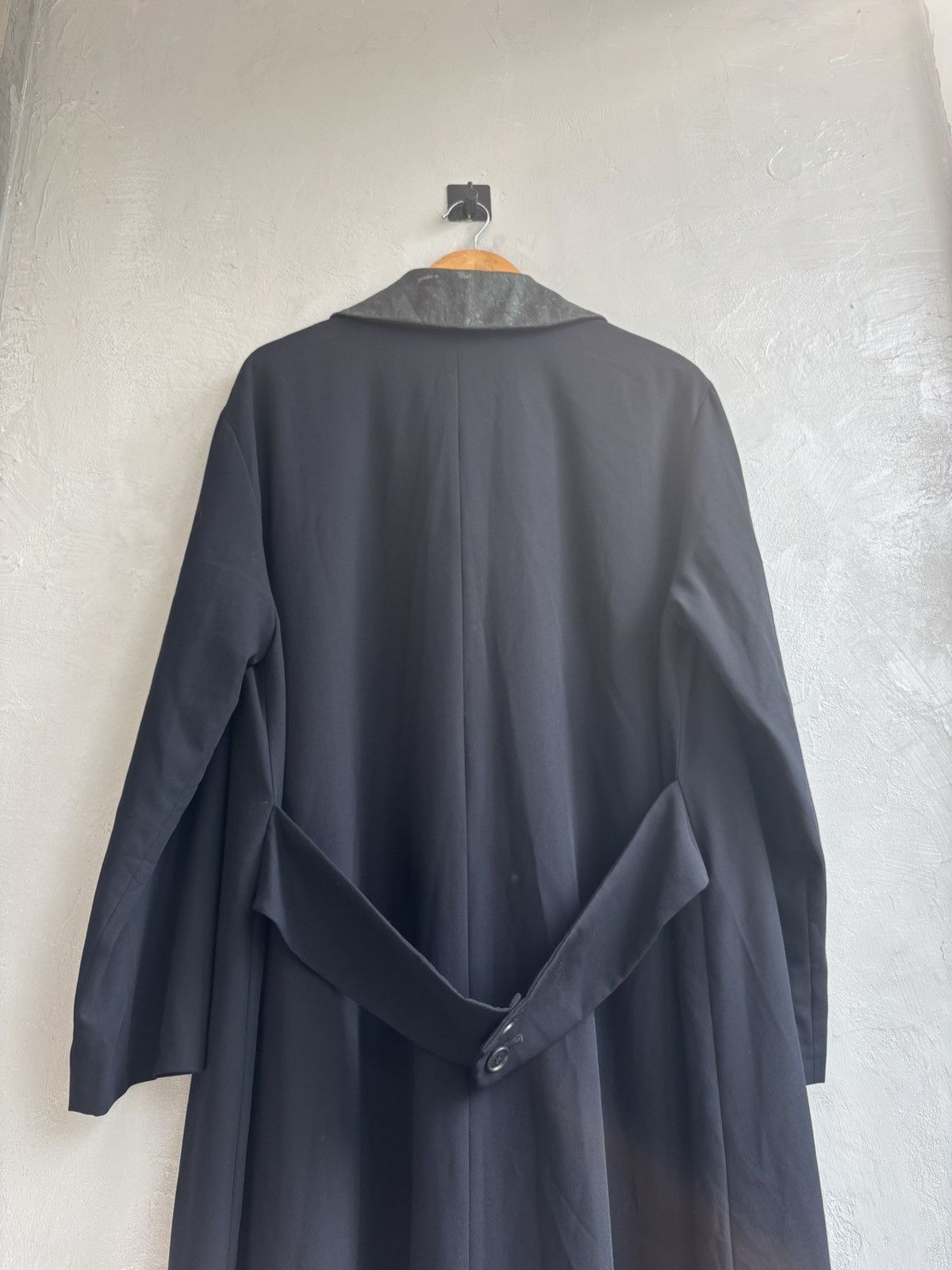 Yohji Yamamoto Yohji Yamamoto workshop 80s distressed leather collar coat Size US M / EU 48-50 / 2 - 10 Thumbnail