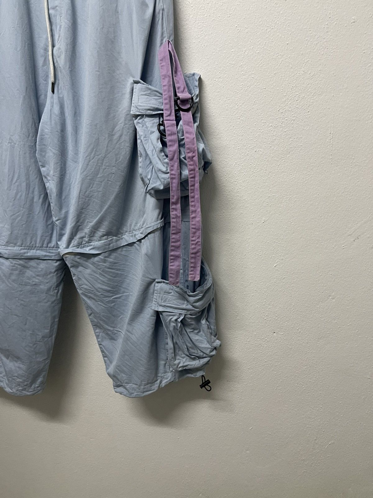 Vintage 90s GALFY CRUTCH PARACHUTE BAGGY CARGO PANT Size US 33 - 3 Thumbnail