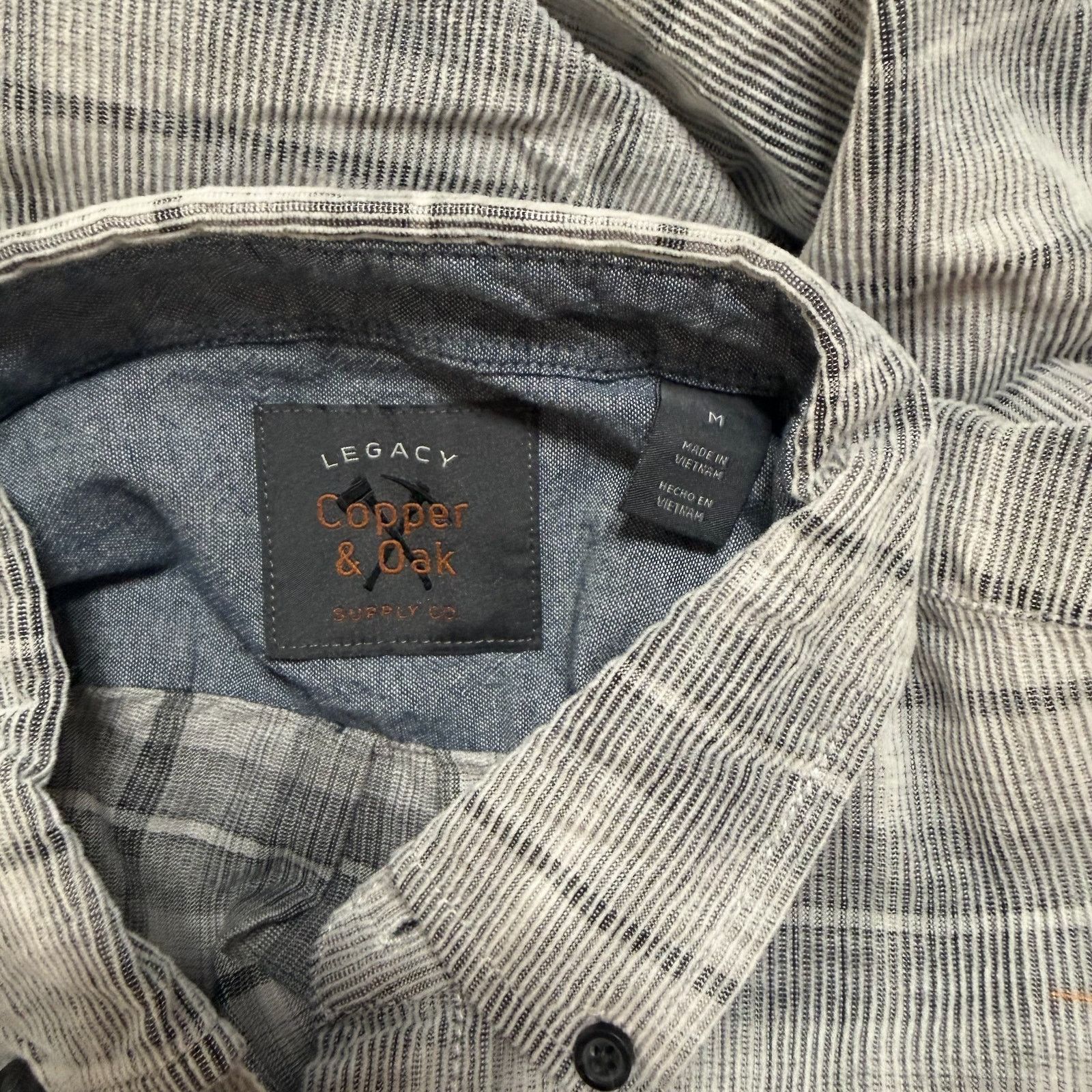 Other Legacy Copper & Oak Gray Plaid Button-Up Shirt | Sz M Size US M / EU 48-50 / 2 - 7 Thumbnail