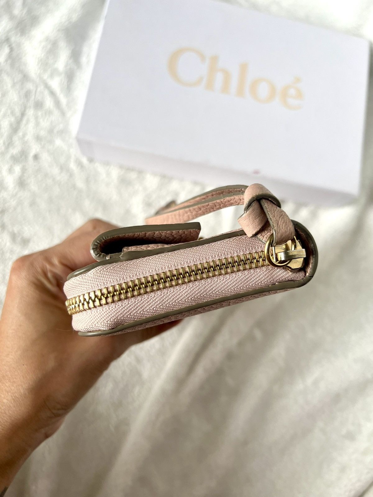 Chloe Chloe Drew Long Wallet – Dusty Pink Size ONE SIZE - 7 Thumbnail