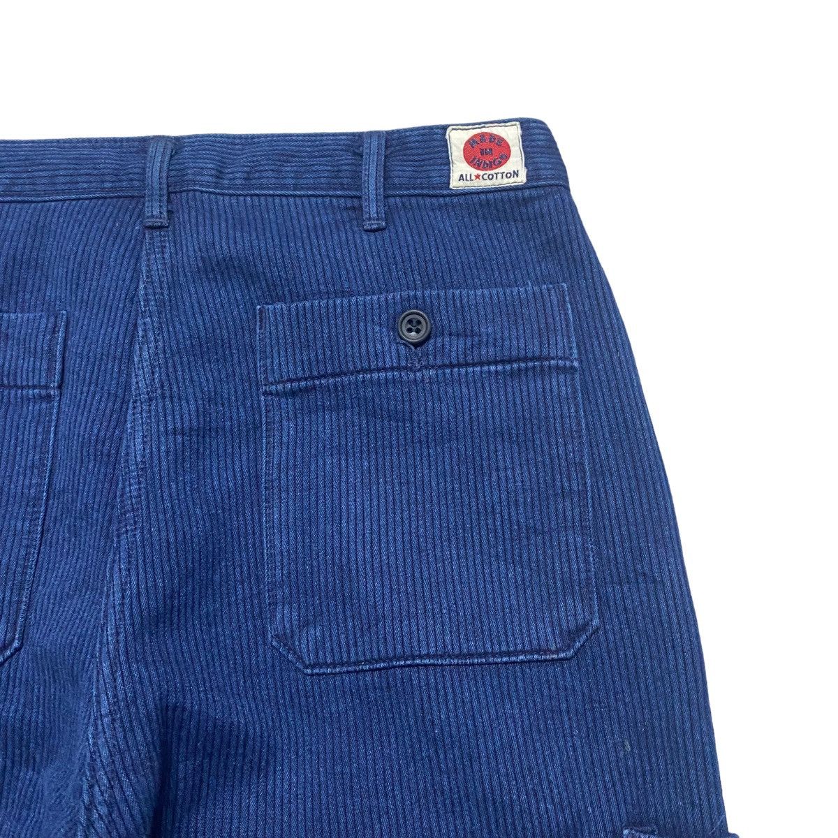 Japanese Brand Made In Indigo Work Pants Stripe Size US 28 / EU 44 - 1 Thumbnail
