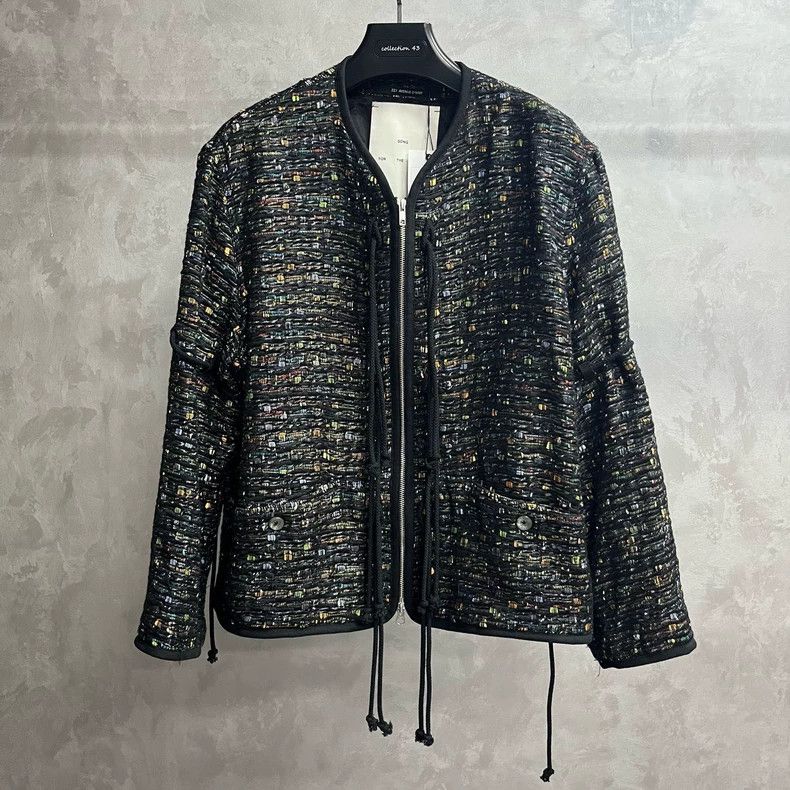 Song For The Mute Song For The Mute Black multicolor tweed fringe jacket Size US M / EU 48-50 / 2 - 1 Thumbnail