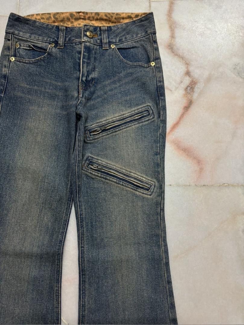 Tornado Mart 💥FLARE💥INSANE JAPANESE RUSTY MUDMAX BELL BOTTOM ZIPPER STYLE Size US 26 / EU 42 - 4 Thumbnail