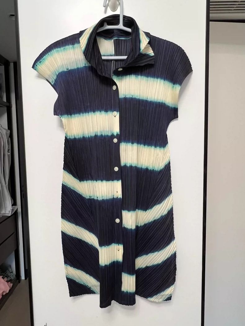 Issey Miyake issey miyake size：3 Tie-dyed long shirt 2506-Nextarrow Size XXS / US 00 / IT 34 - 1 Thumbnail