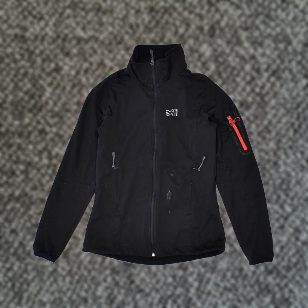 Vintage MILLET Womens Tracksuit Top Jacket UK 6 XS Black Polyester Size XS / US 0-2 / IT 36-38 - 1 Thumbnail