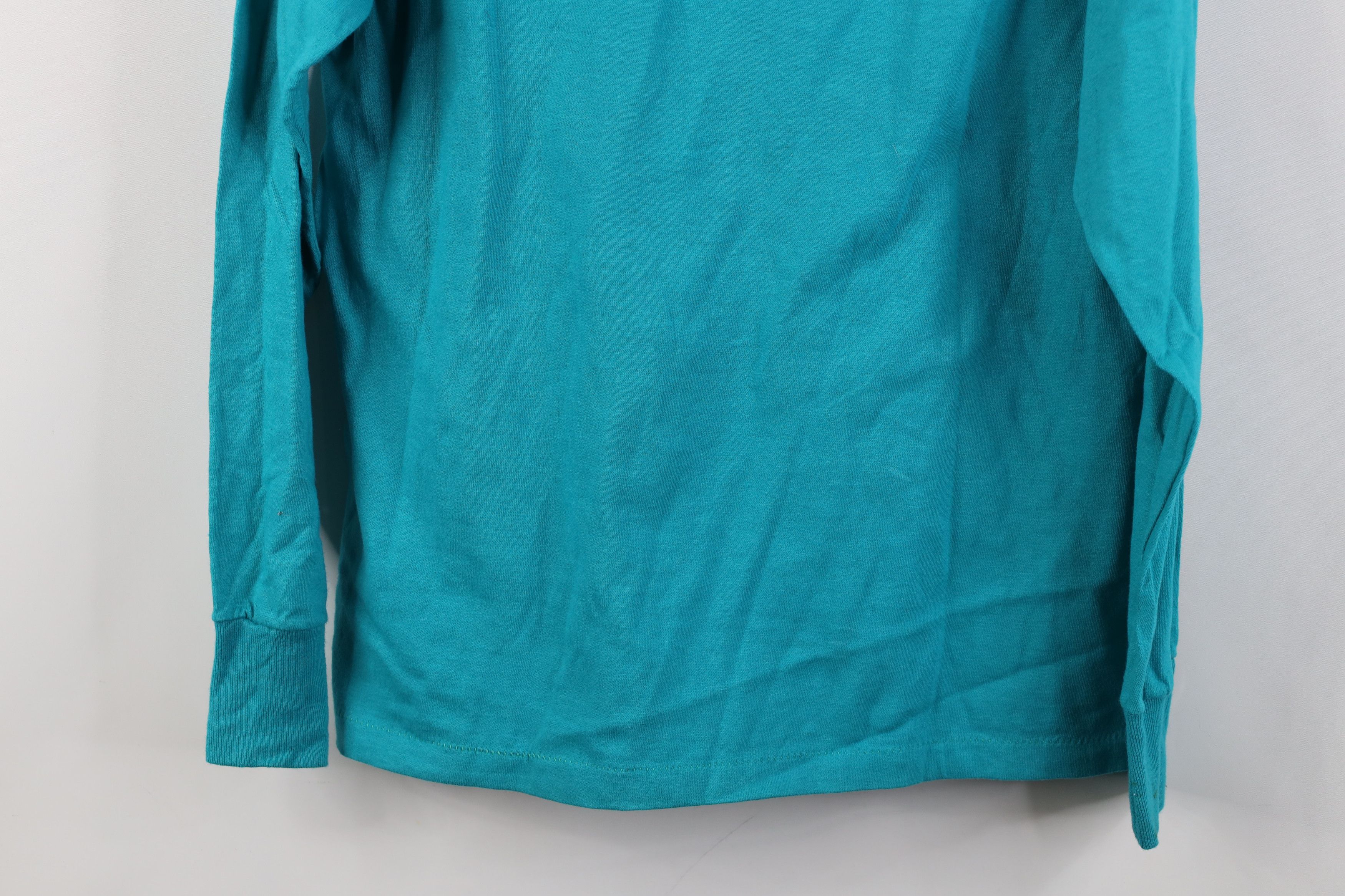 Vintage Vintage 70s 80s Streetwear Long Sleeve T-Shirt Blue USA Size US M / EU 48-50 / 2 - 11 Thumbnail