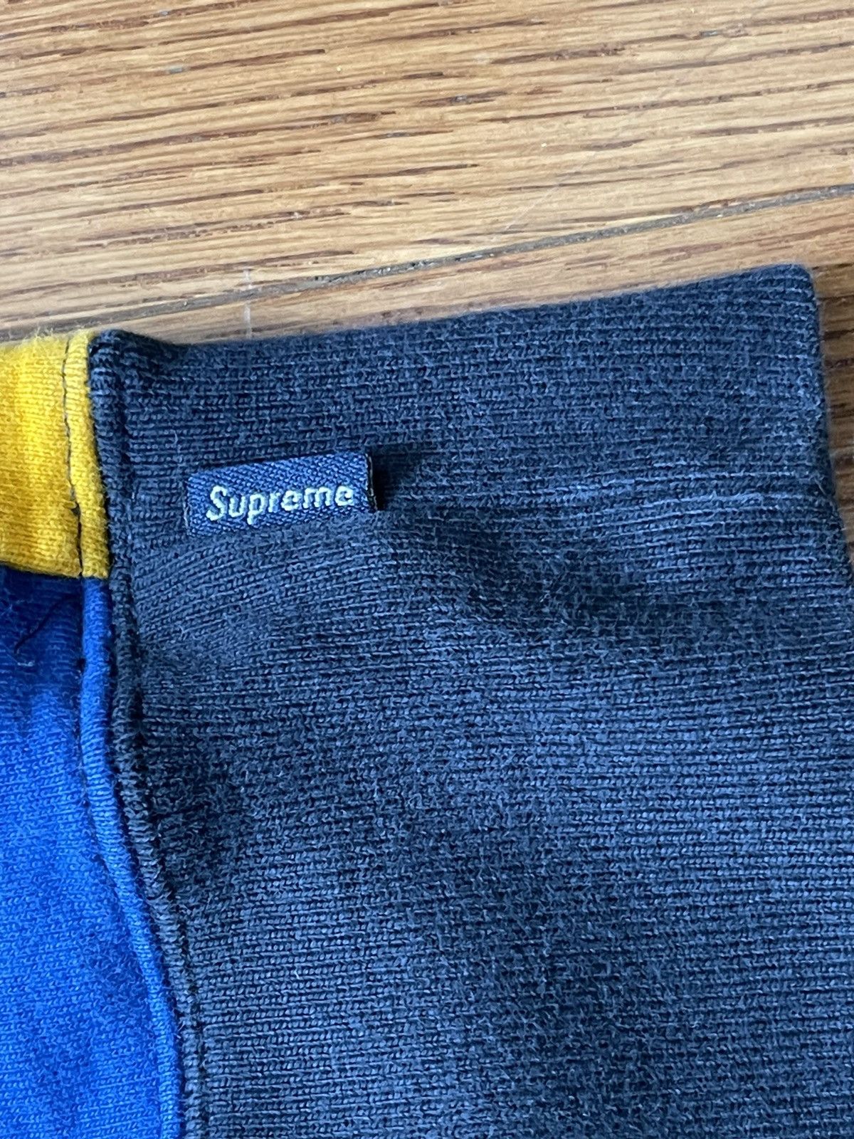 Supreme Supreme Navy Patchwork Hoodie Sz. L Size US L / EU 52-54 / 3 - 3 Thumbnail