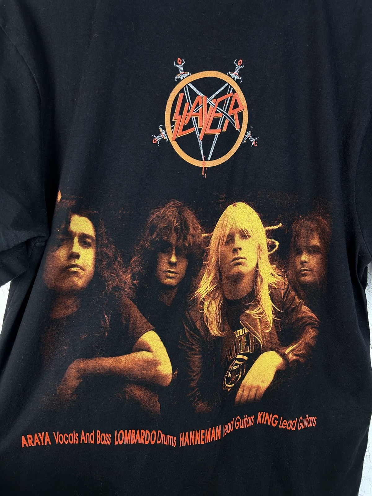 Band Tees Vintage Slayer South Of Heaven Dark Side T-Shirt In Black Size US M / EU 48-50 / 2 - 8 Thumbnail