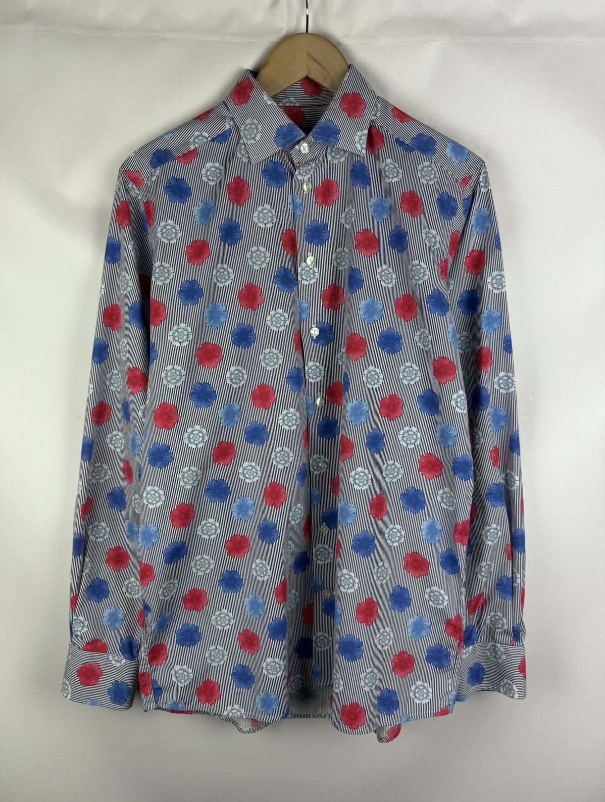 Eton Eton Contemporary Long Sleeve Floral Pattern Button Up Shirt Size US L / EU 52-54 / 3 - 1 Thumbnail