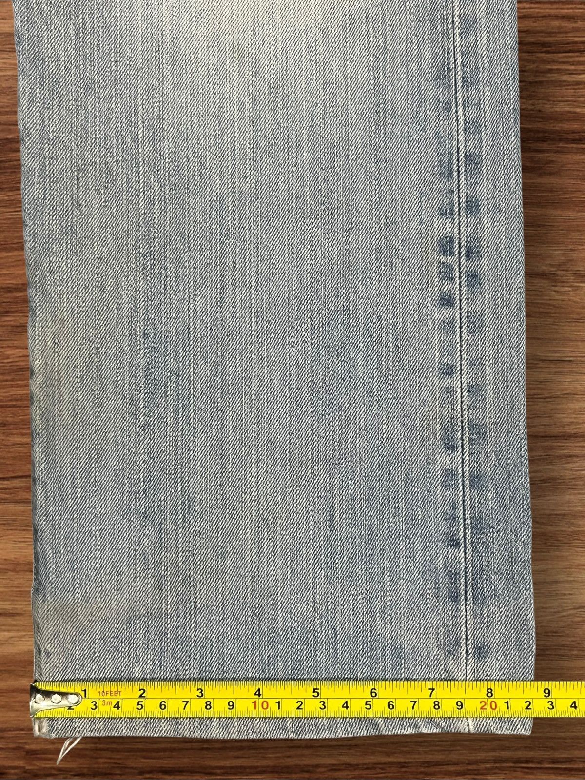 Edwin × Vintage Vintage Edwin 505X Blue Washed Distressed Selvedge Jeans Size US 29 - 18 Thumbnail
