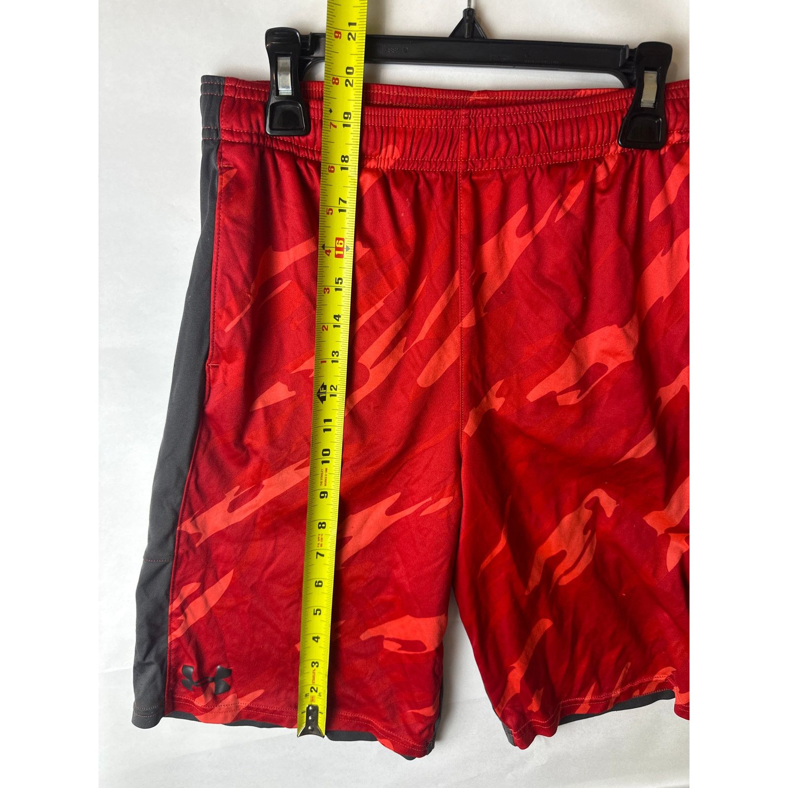 Under Armour Under Armour Boys Size Large Shorts Red Grey New Loose Fit Size ONE SIZE - 8 Thumbnail