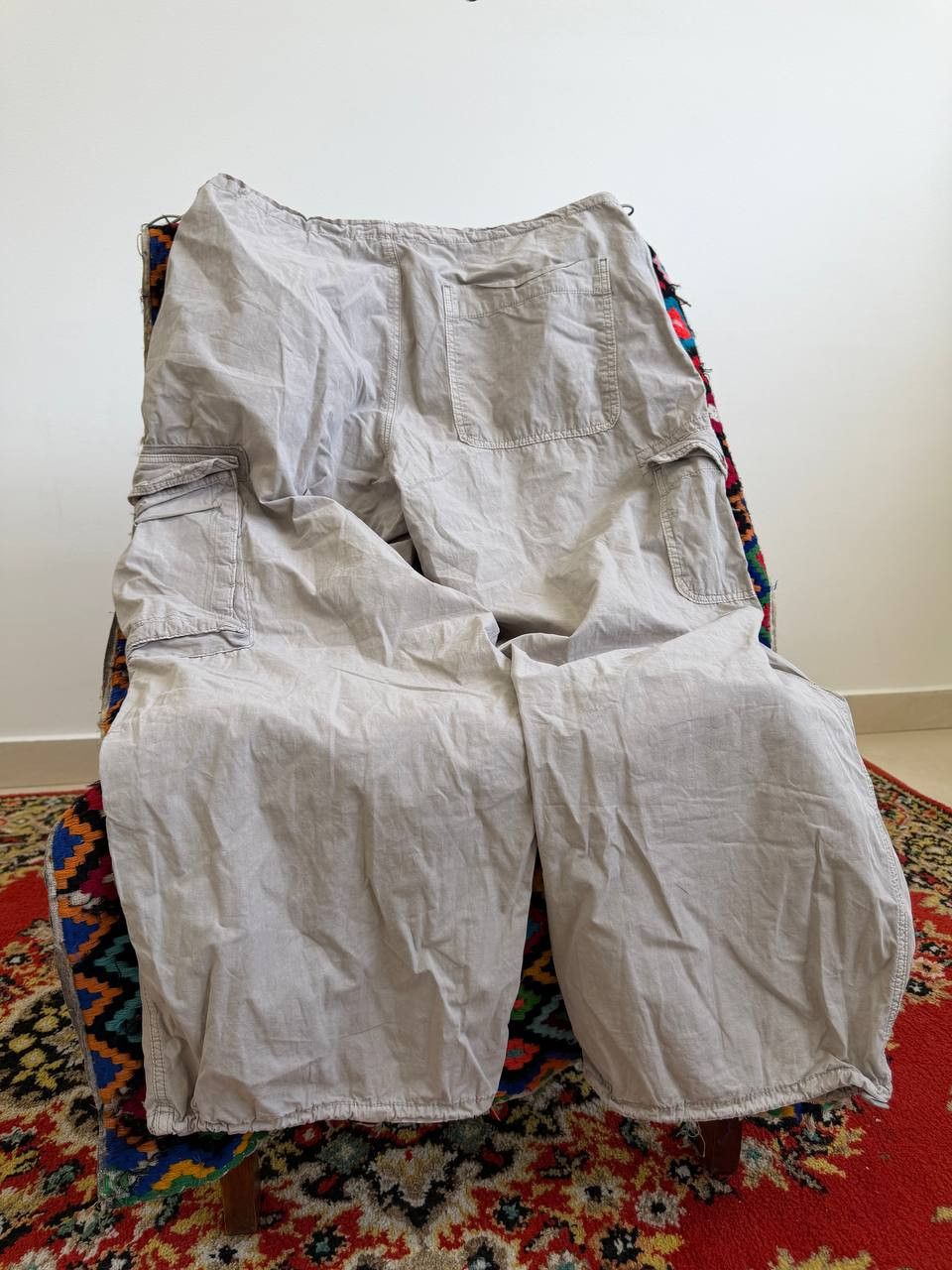 Japanese Brand Vintage 00s Baggy Cargo Multi-Zip Archive Japan Style Pants Size US 34 / EU 50 - 6 Thumbnail